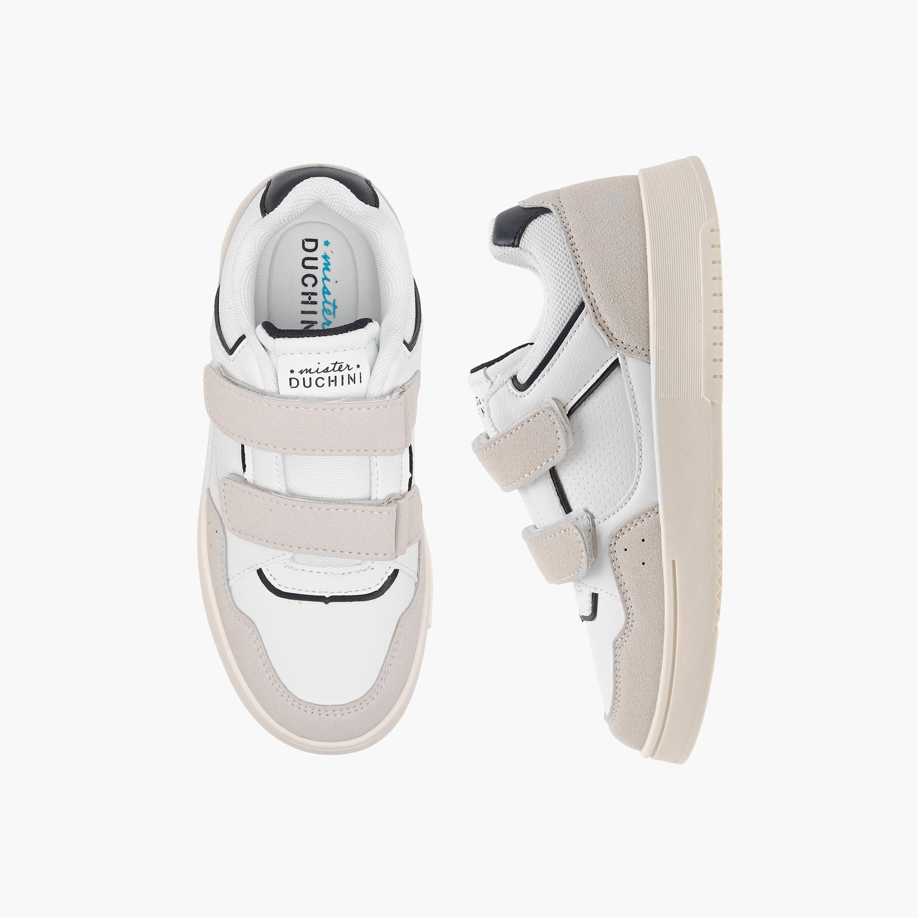 حذاء سنيكرز متعدد التصاميم بشريط إغلاق لاصق من مستر دوشيني-boys-shoes-schoolshoes-image-1
