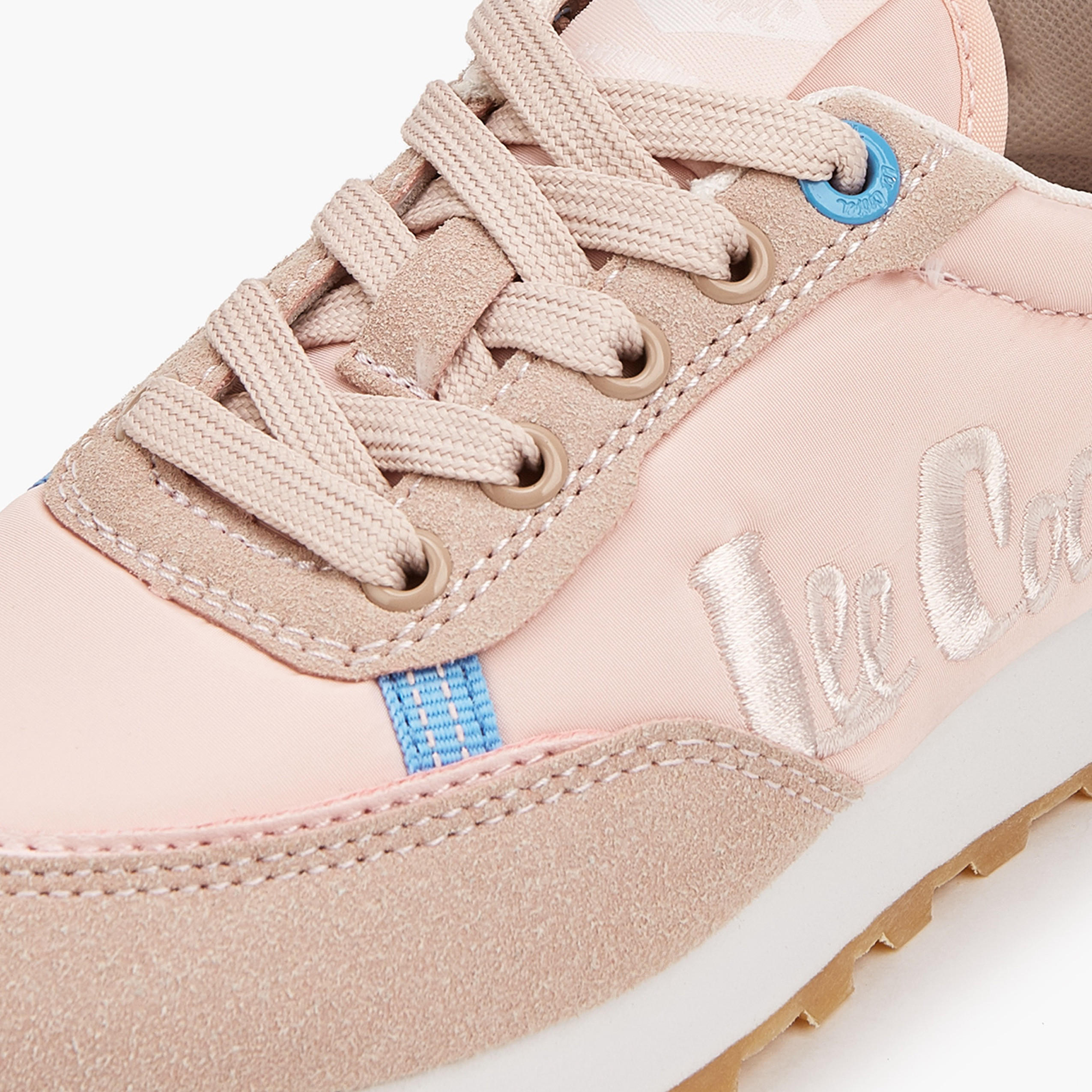Lee Cooper Girls' Panelled Lace-Up Sneakers with Pull Tab-girls-shoes-sneakers-image-4