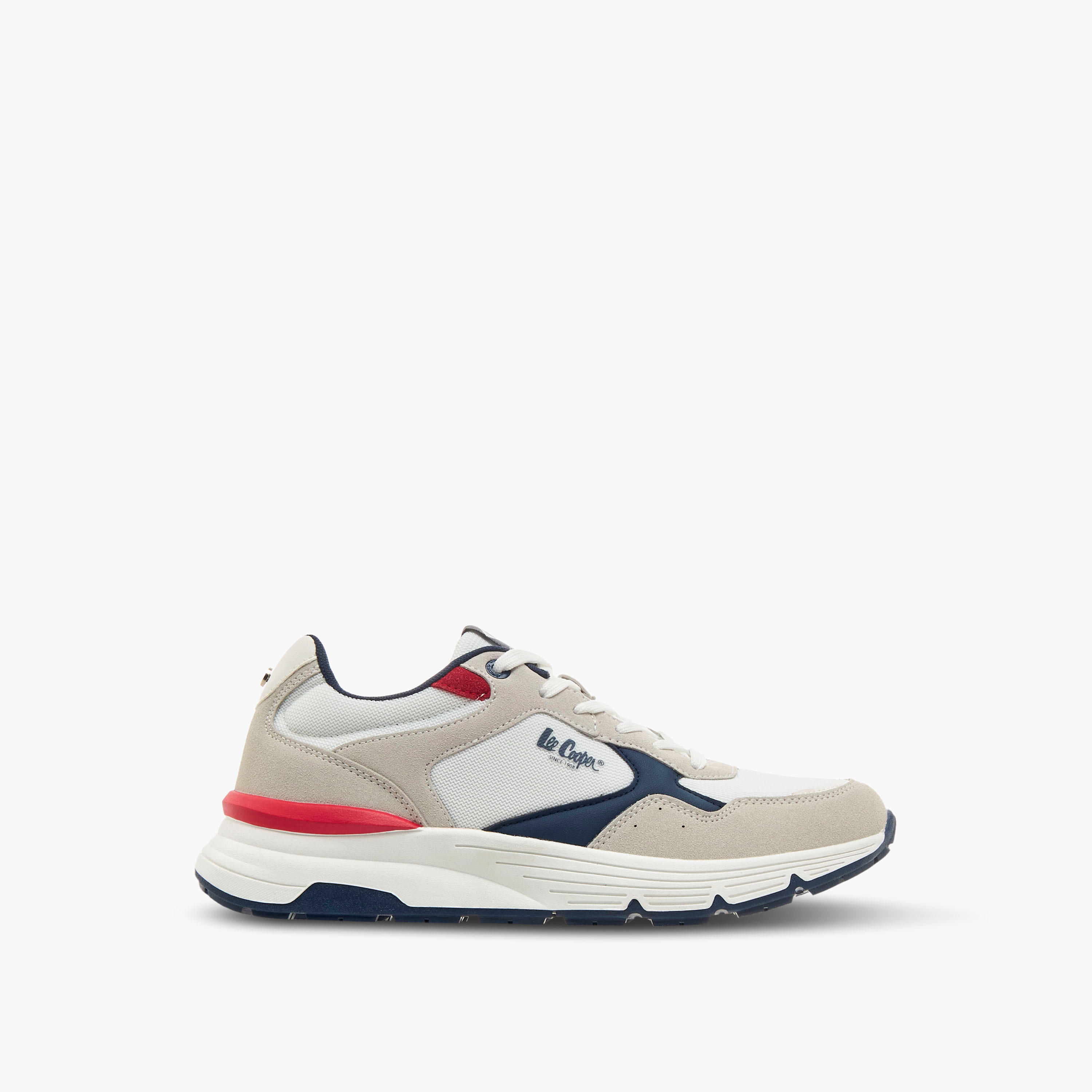 Lee Cooper Men Panelled Lace-Up Sneakers-men-shoes-sneakers-image-4