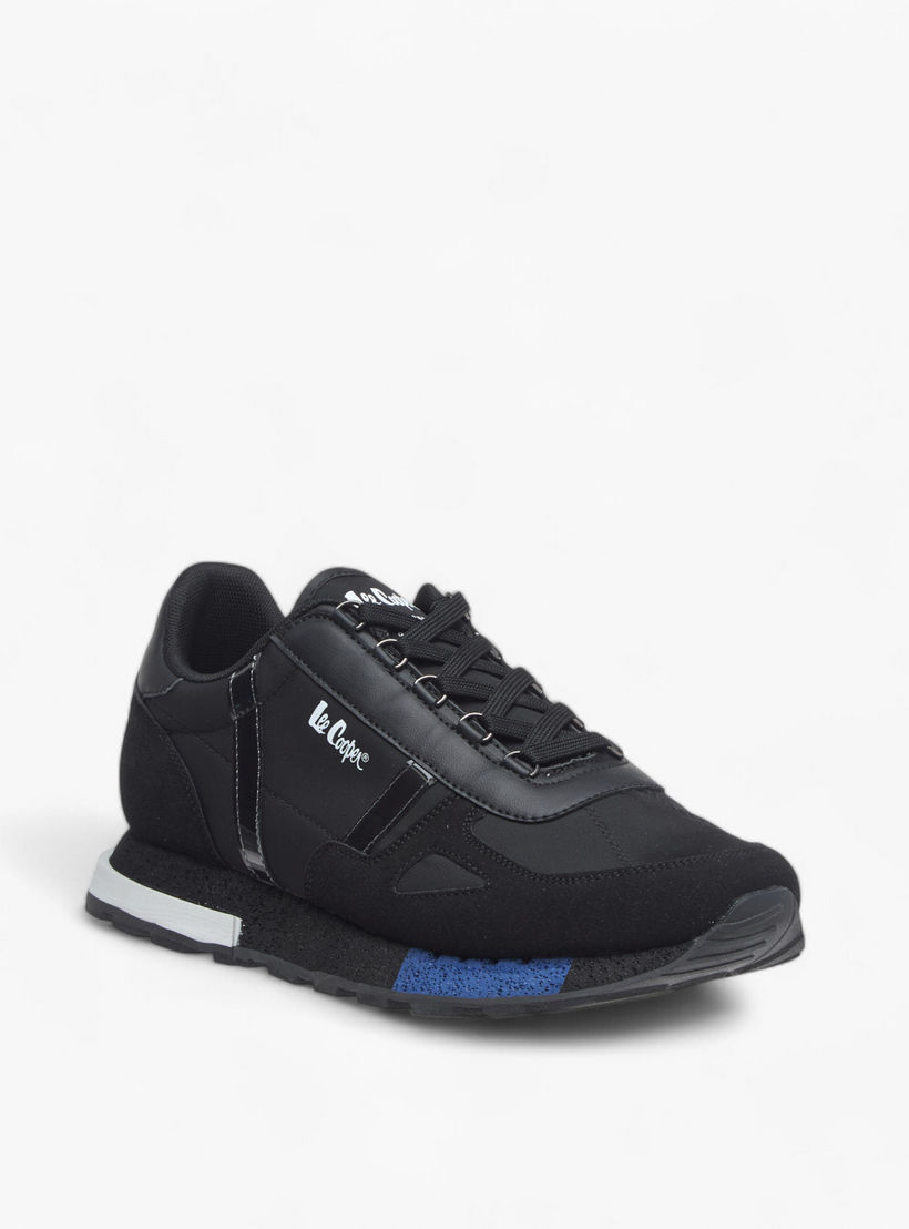 Lee Cooper Men's Panelled Lace-Up Sneakers-men-shoes-sneakers-image-2