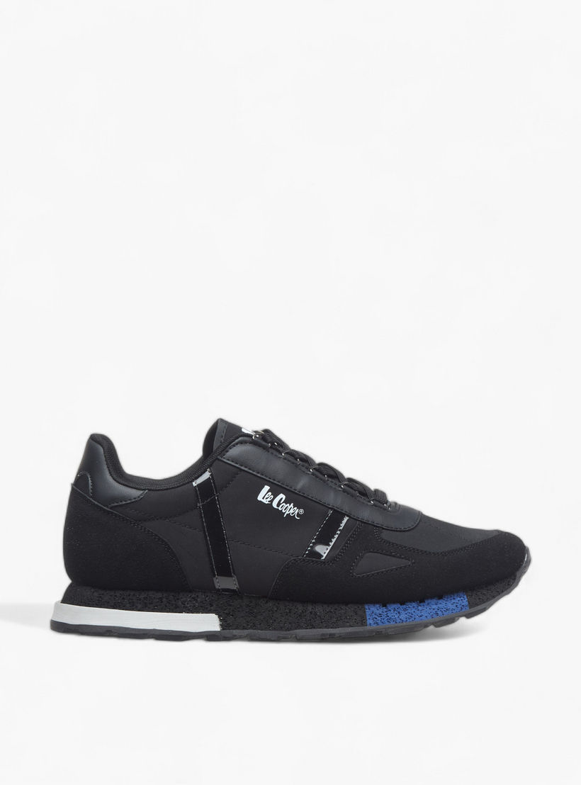 Lee Cooper Men's Panelled Lace-Up Sneakers-men-shoes-sneakers-image-3