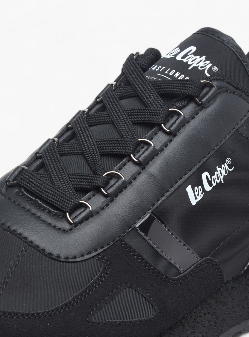 Lee Cooper Men's Panelled Lace-Up Sneakers-men-shoes-sneakers-image-4