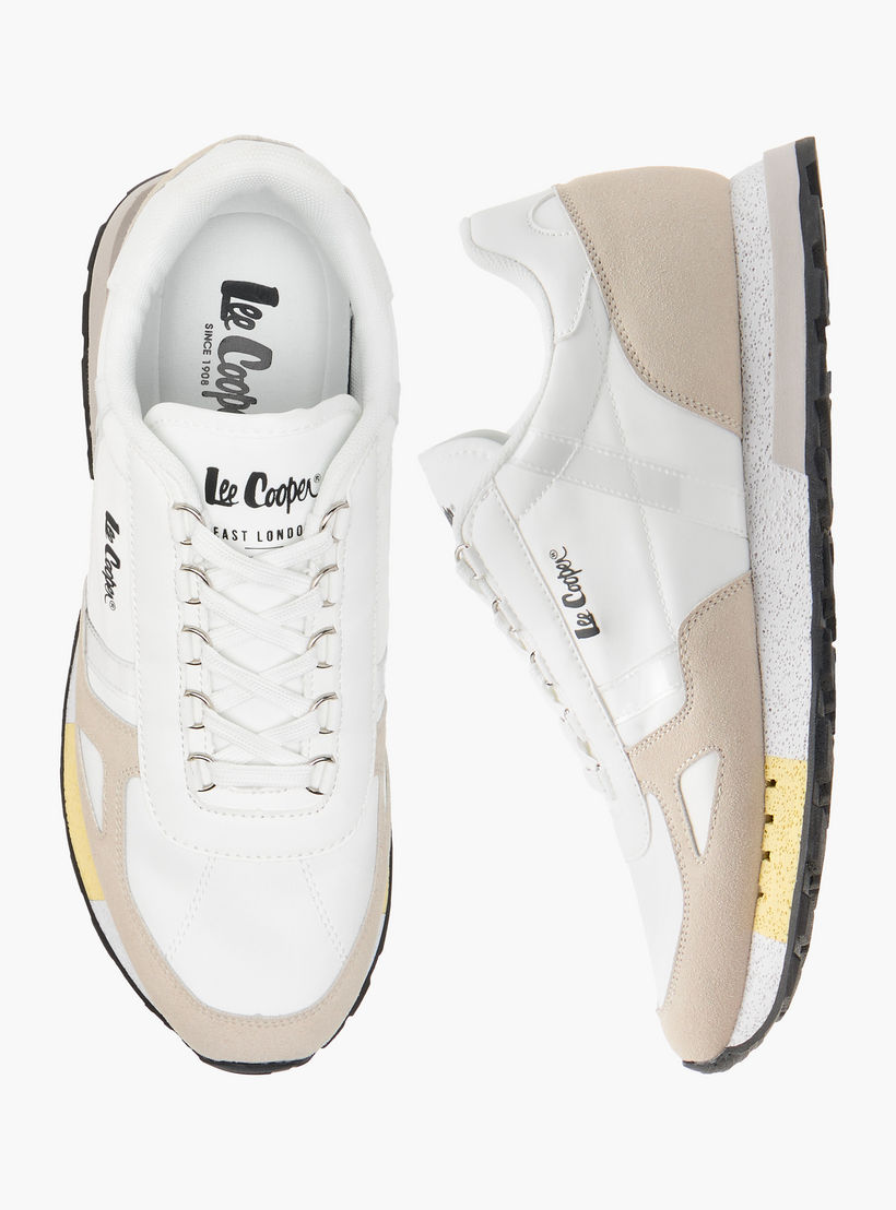 Lee Cooper Men's Panelled Lace-Up Sneakers-men-shoes-sneakers-image-1