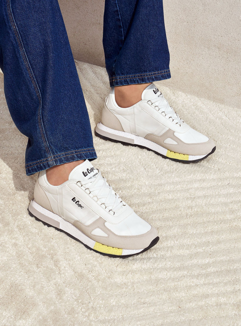 Lee Cooper Men's Panelled Lace-Up Sneakers-men-shoes-sneakers-image-6