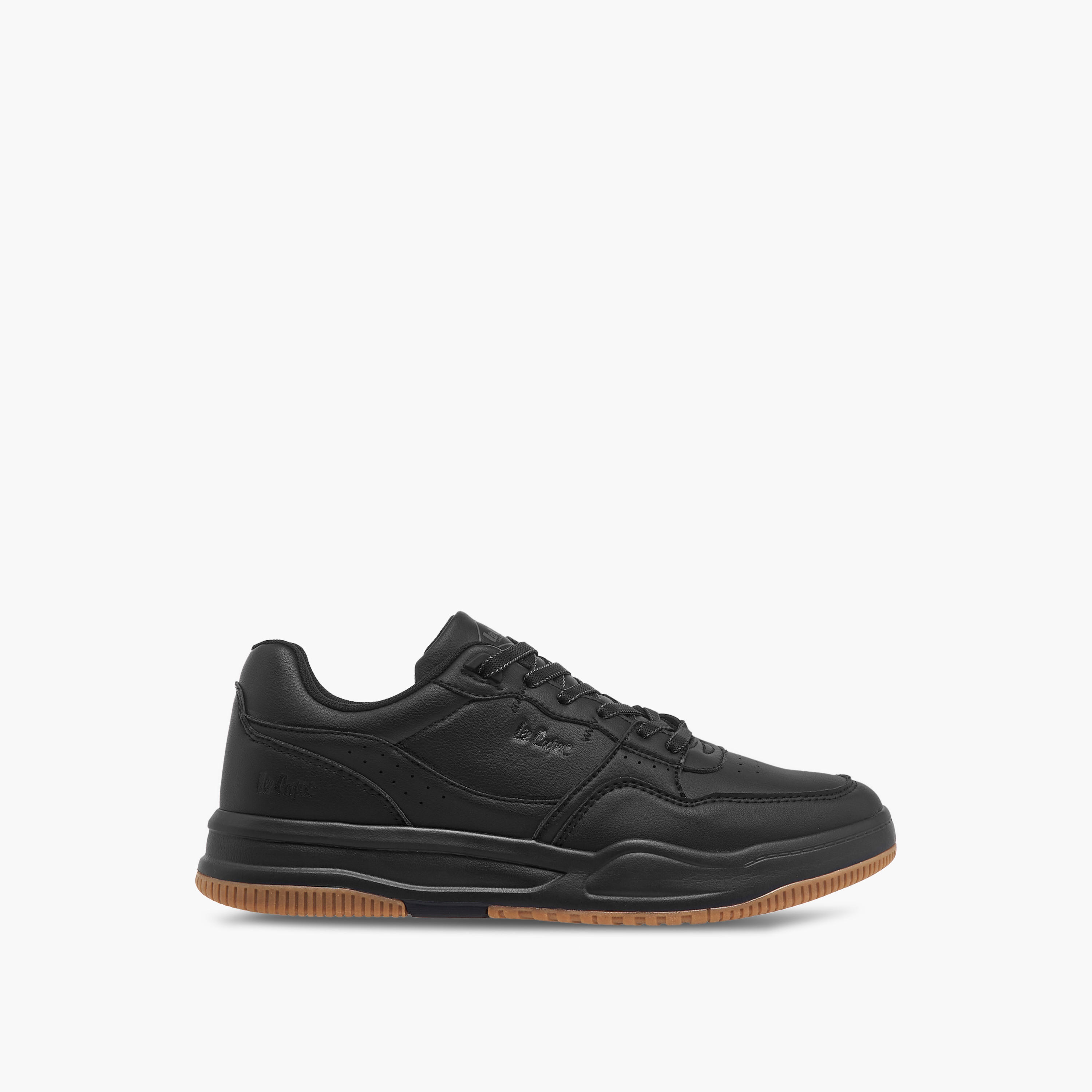 Lee Cooper Men's Perforated Lace-Up Sneakers-men-shoes-sneakers-image-3