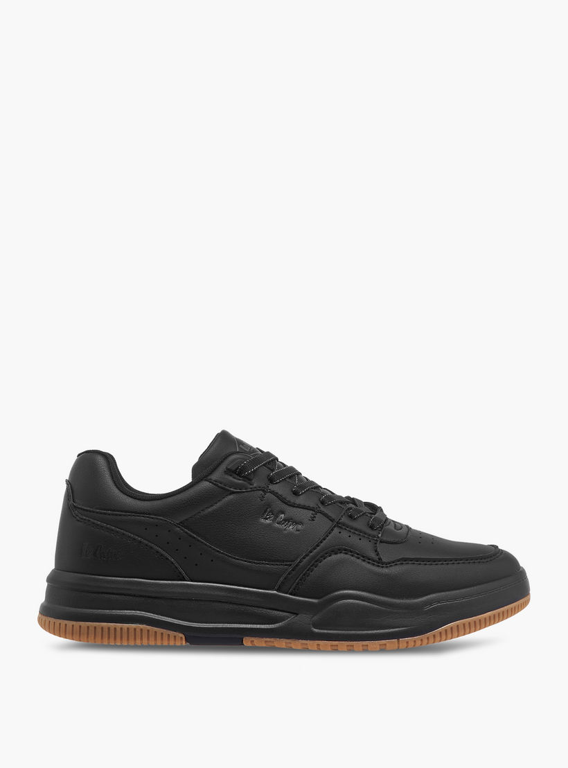 Lee Cooper Men's Perforated Lace-Up Sneakers-men-shoes-sneakers-image-3
