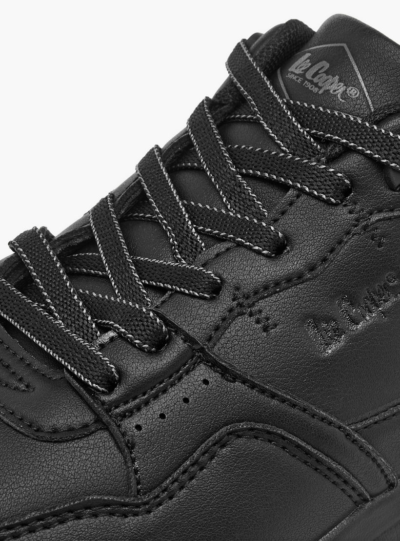 Lee Cooper Men's Perforated Lace-Up Sneakers-men-shoes-sneakers-image-4