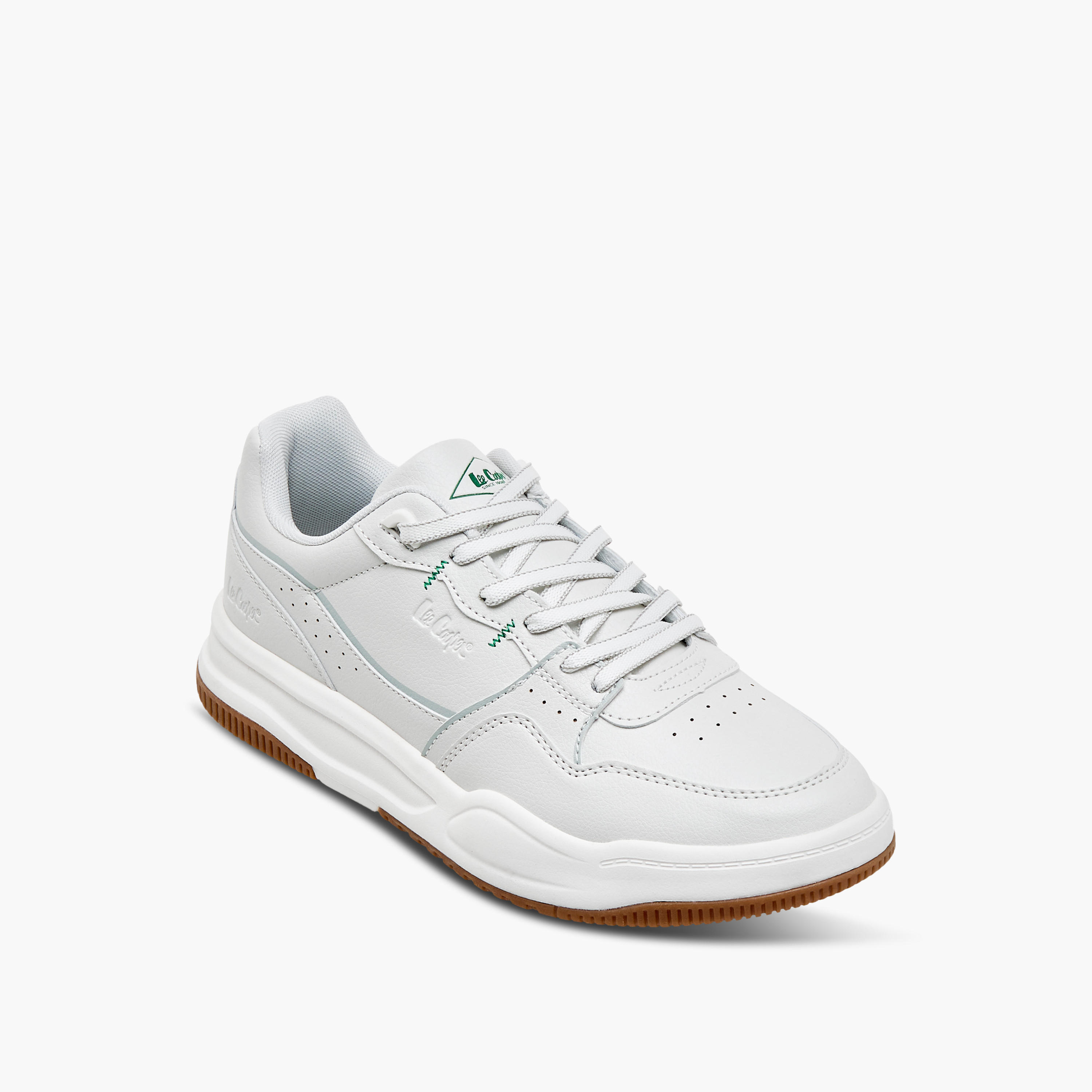 Lee Cooper Men's Perforated Lace-Up Sneakers-men-shoes-sneakers-image-2