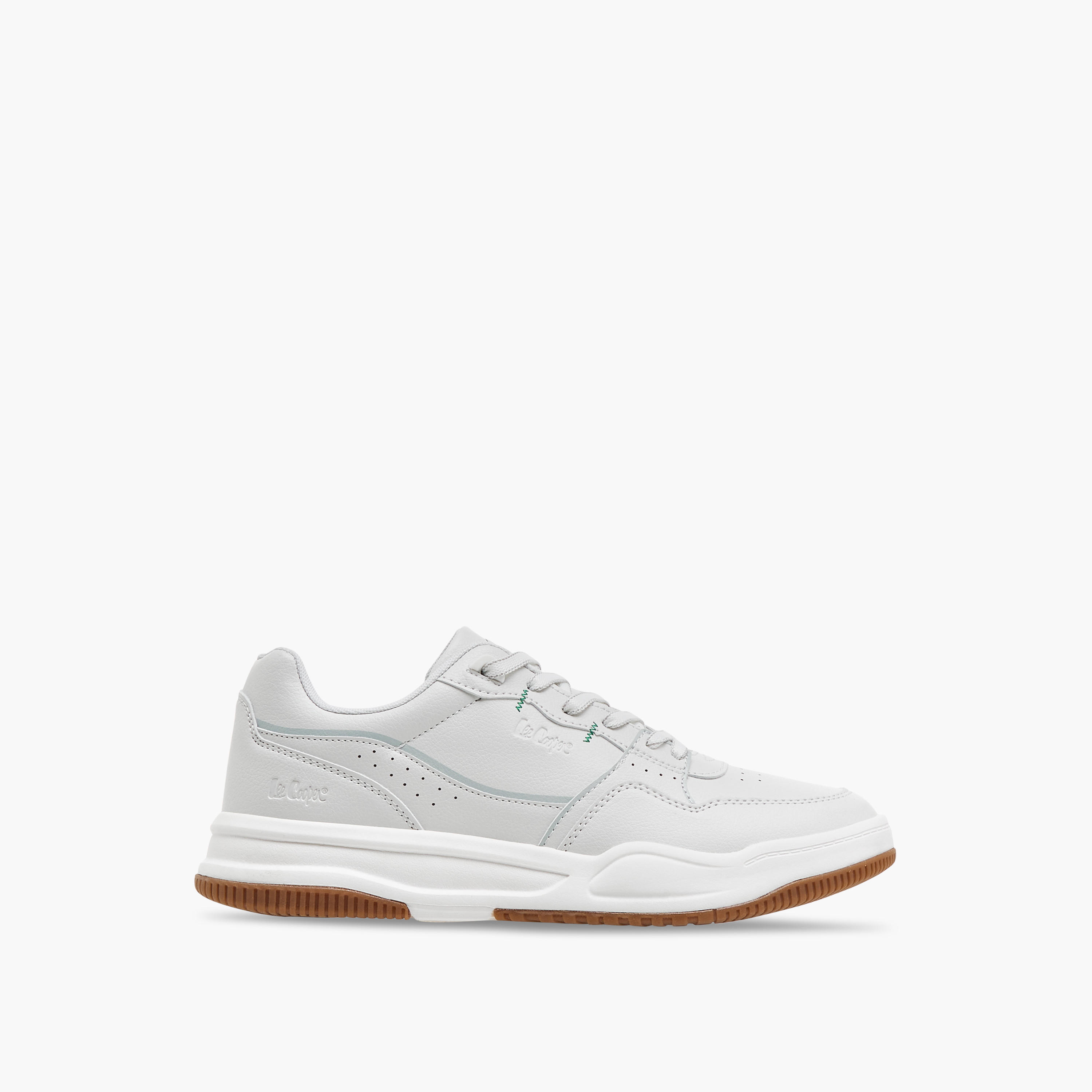 Lee Cooper Men's Perforated Lace-Up Sneakers-men-shoes-sneakers-image-3