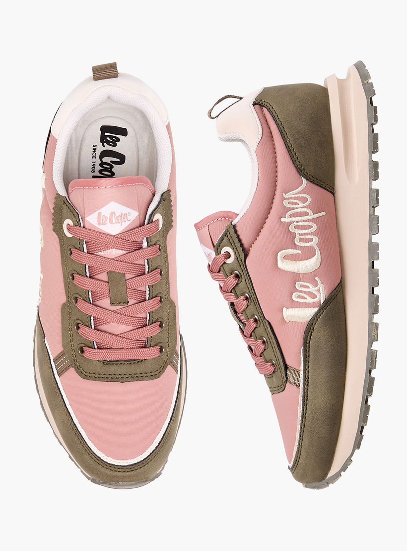 Lee Cooper Women's Logo Detail Lace-Up Sneakers-women-shoes-sneakers-image-1
