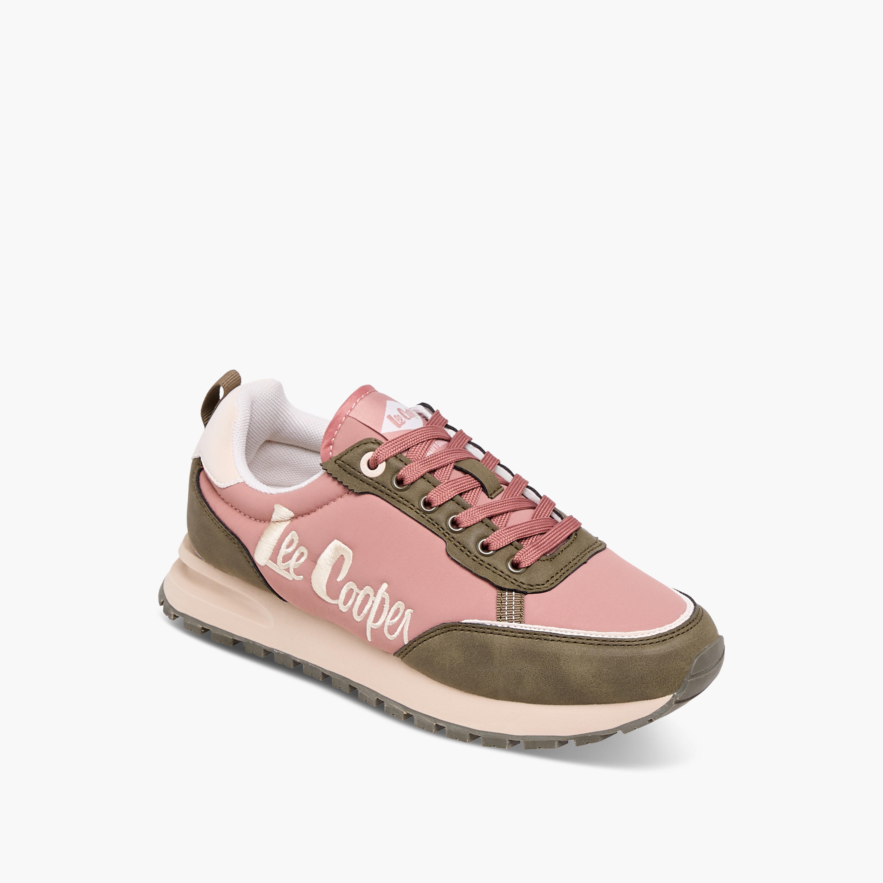 Lee Cooper Women's Logo Detail Lace-Up Sneakers-women-shoes-sneakers-image-2