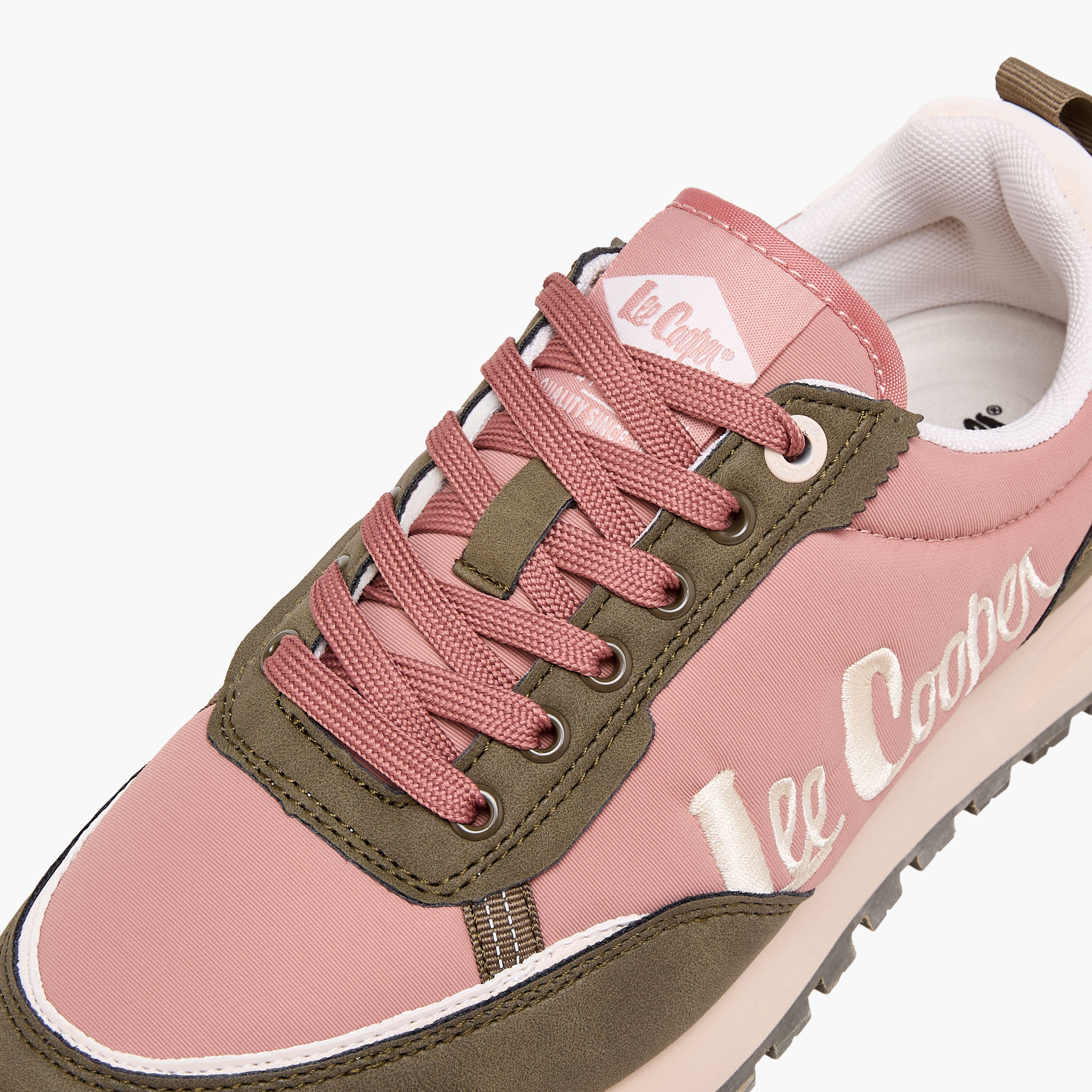 Lee Cooper Women's Logo Detail Lace-Up Sneakers-women-shoes-sneakers-image-4