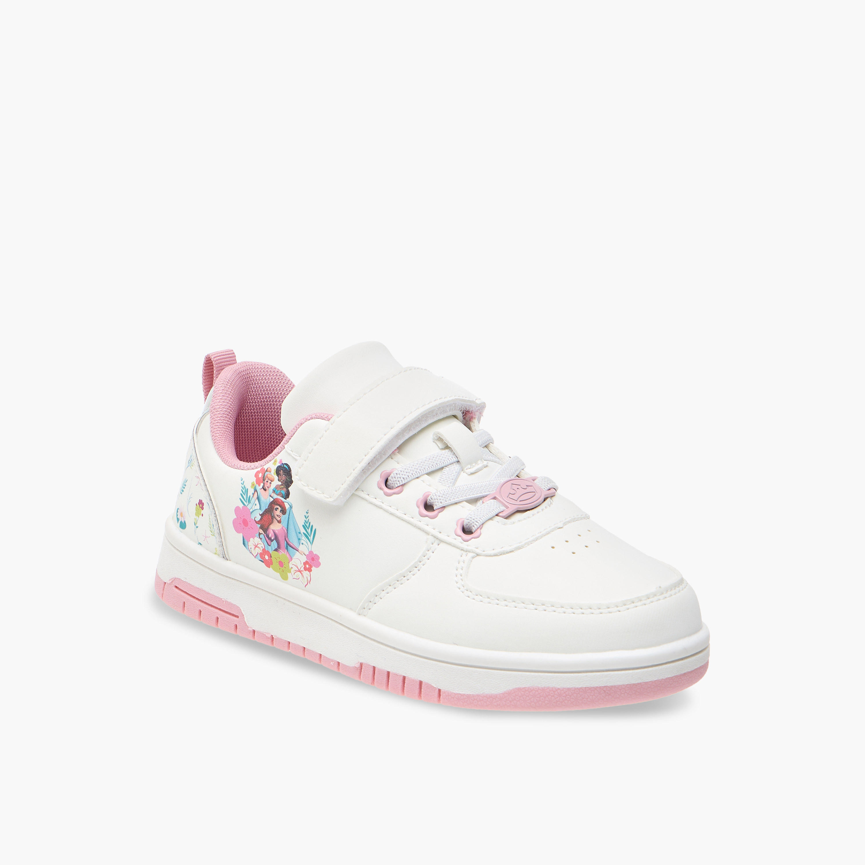حذاء سنيكرز بشريط إغلاق لاصق وطبعات الأميرات من ديزني-girls-shoes-sneakers-image-2
