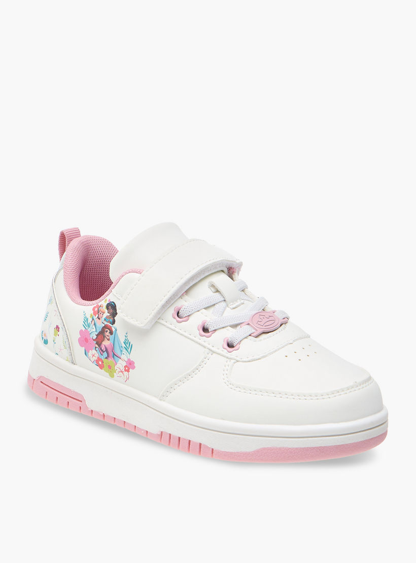 حذاء سنيكرز بشريط إغلاق لاصق وطبعات الأميرات من ديزني-girls-shoes-sneakers-image-2