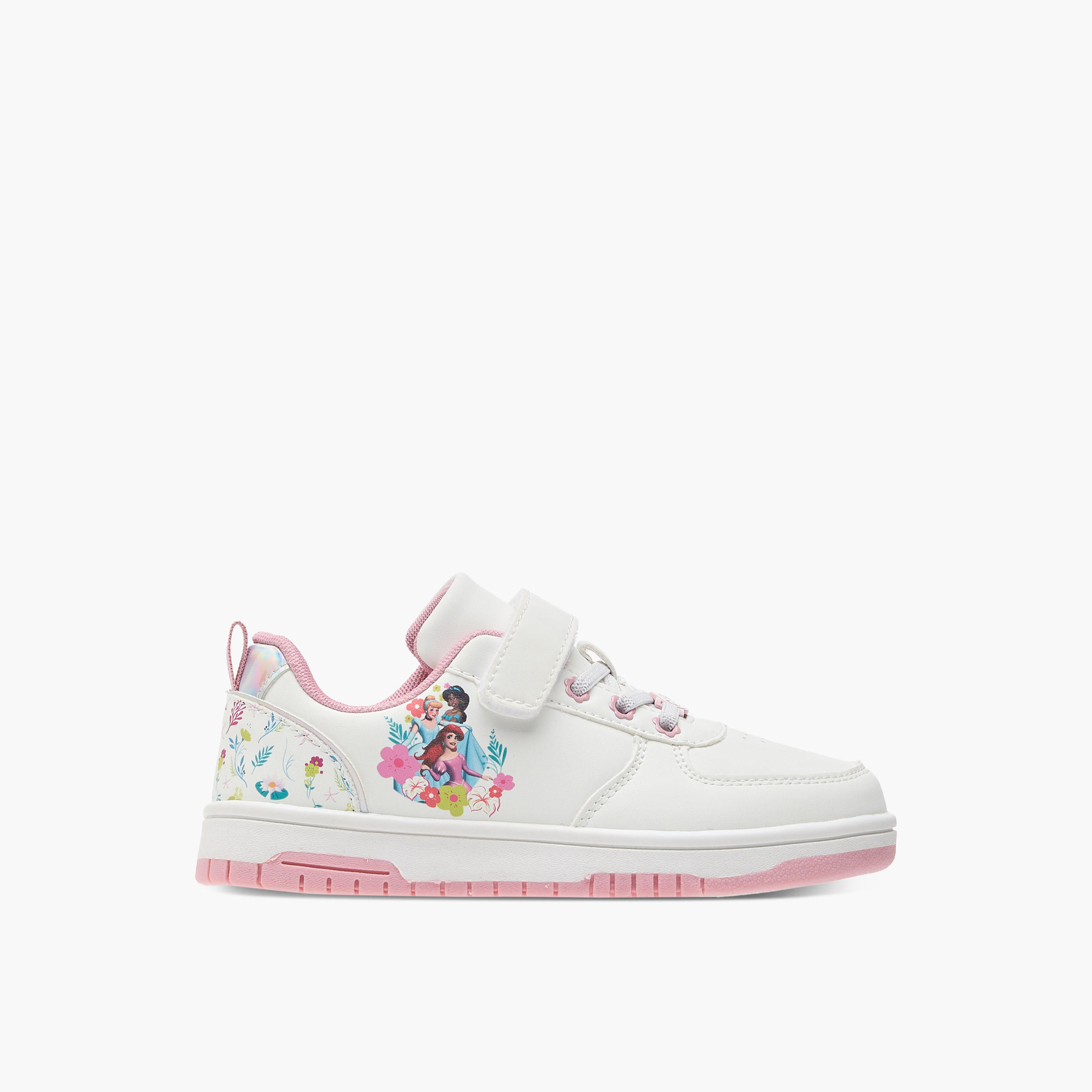حذاء سنيكرز بشريط إغلاق لاصق وطبعات الأميرات من ديزني-girls-shoes-sneakers-image-3