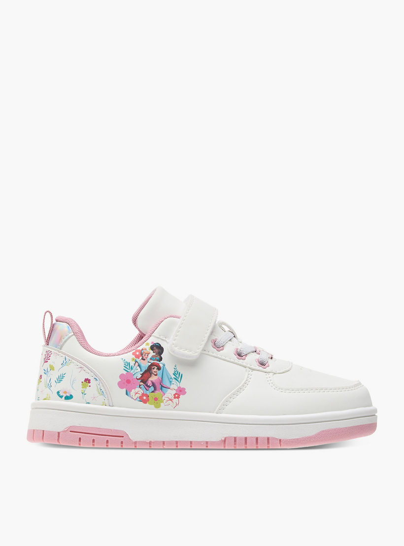 حذاء سنيكرز بشريط إغلاق لاصق وطبعات الأميرات من ديزني-girls-shoes-sneakers-image-3