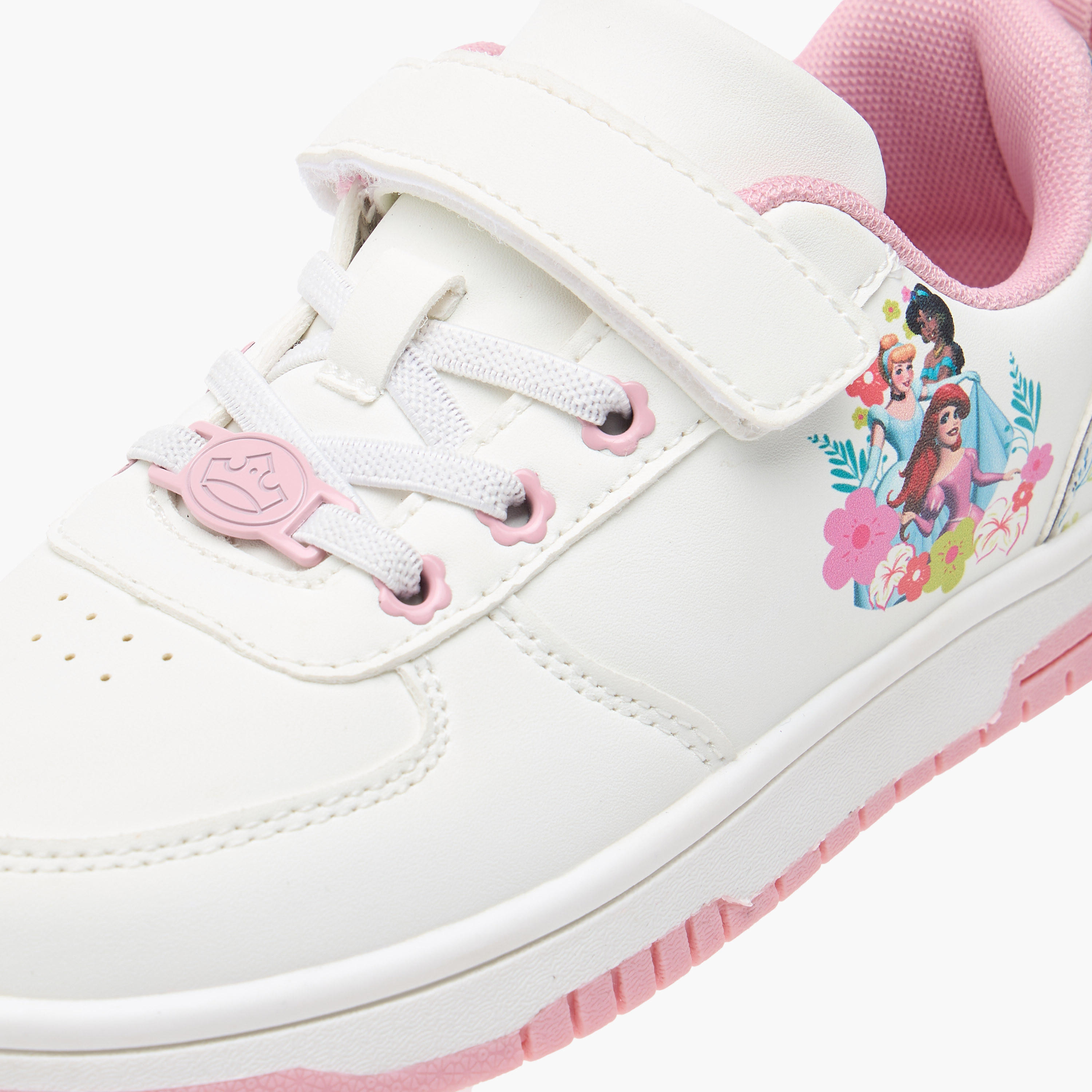 حذاء سنيكرز بشريط إغلاق لاصق وطبعات الأميرات من ديزني-girls-shoes-sneakers-image-4