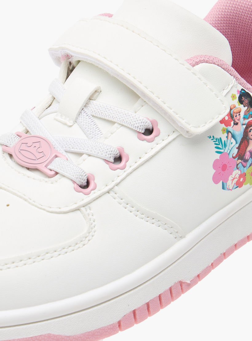 حذاء سنيكرز بشريط إغلاق لاصق وطبعات الأميرات من ديزني-girls-shoes-sneakers-image-4