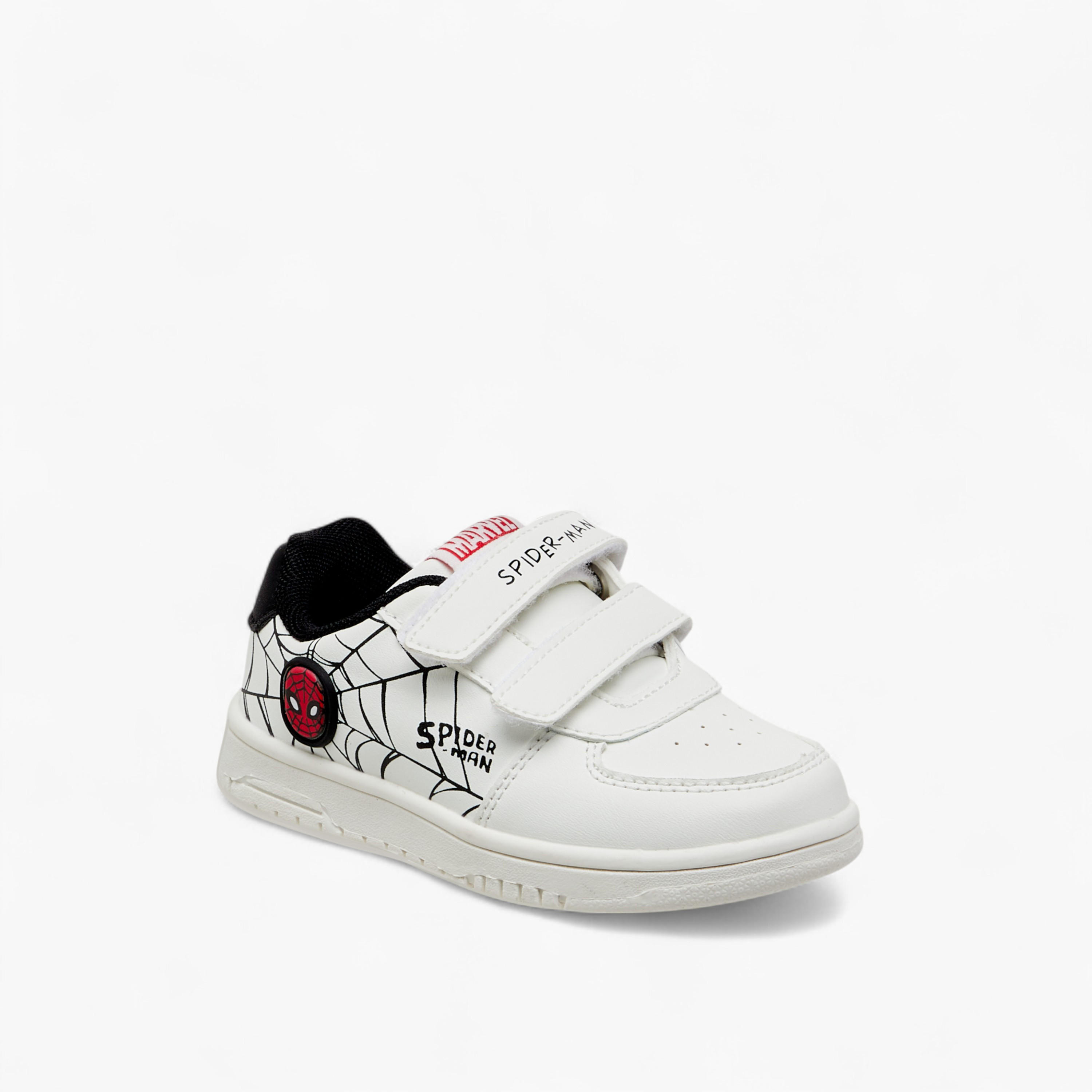 Spider-Man Print Sneakers with Hook and Loop Closure-boys-shoes-sneakers-image-2