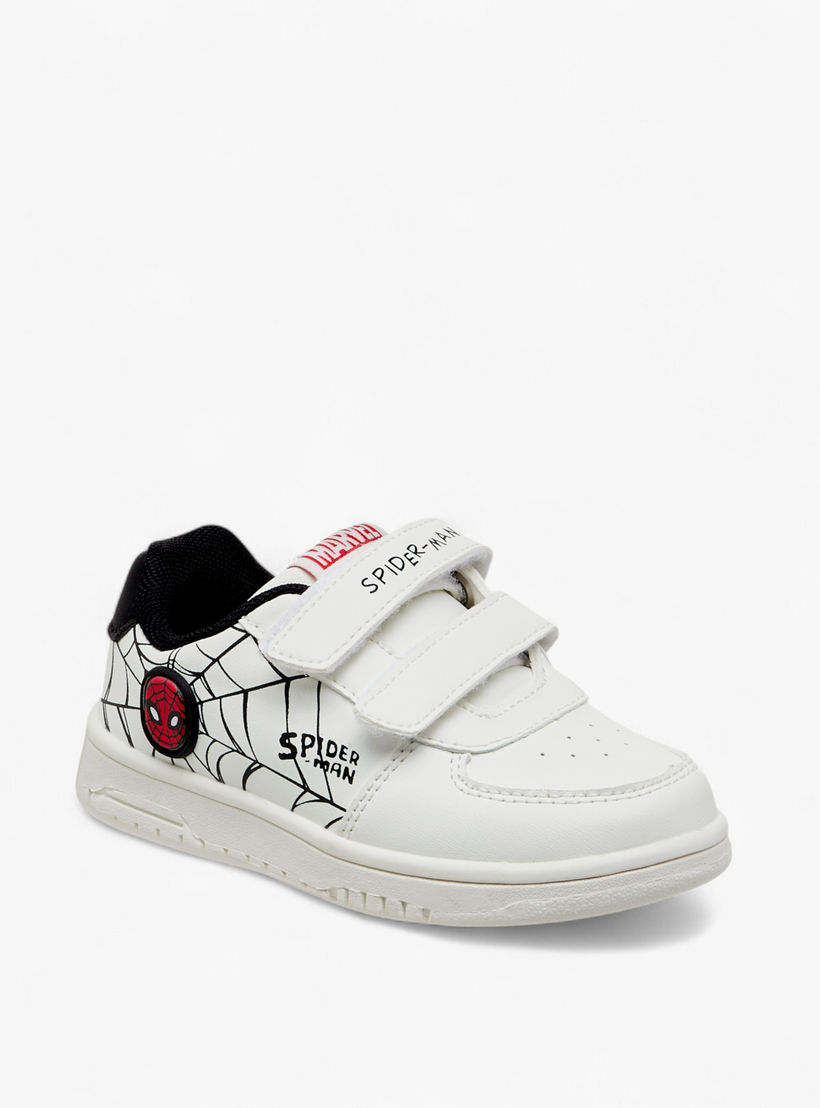 Spider-Man Print Sneakers with Hook and Loop Closure-boys-shoes-sneakers-image-2