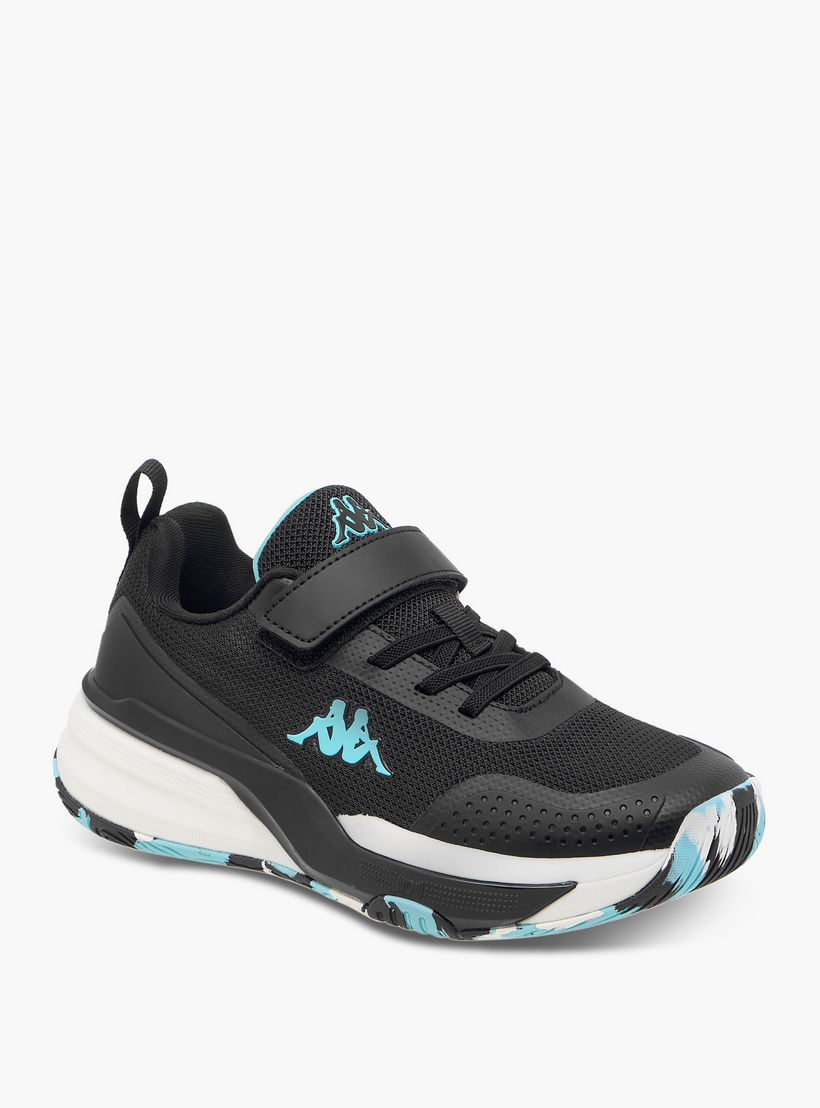 Kappa Girls Logo Print Hook & Loop Padel Shoes-sports-girls-shoes-image-2