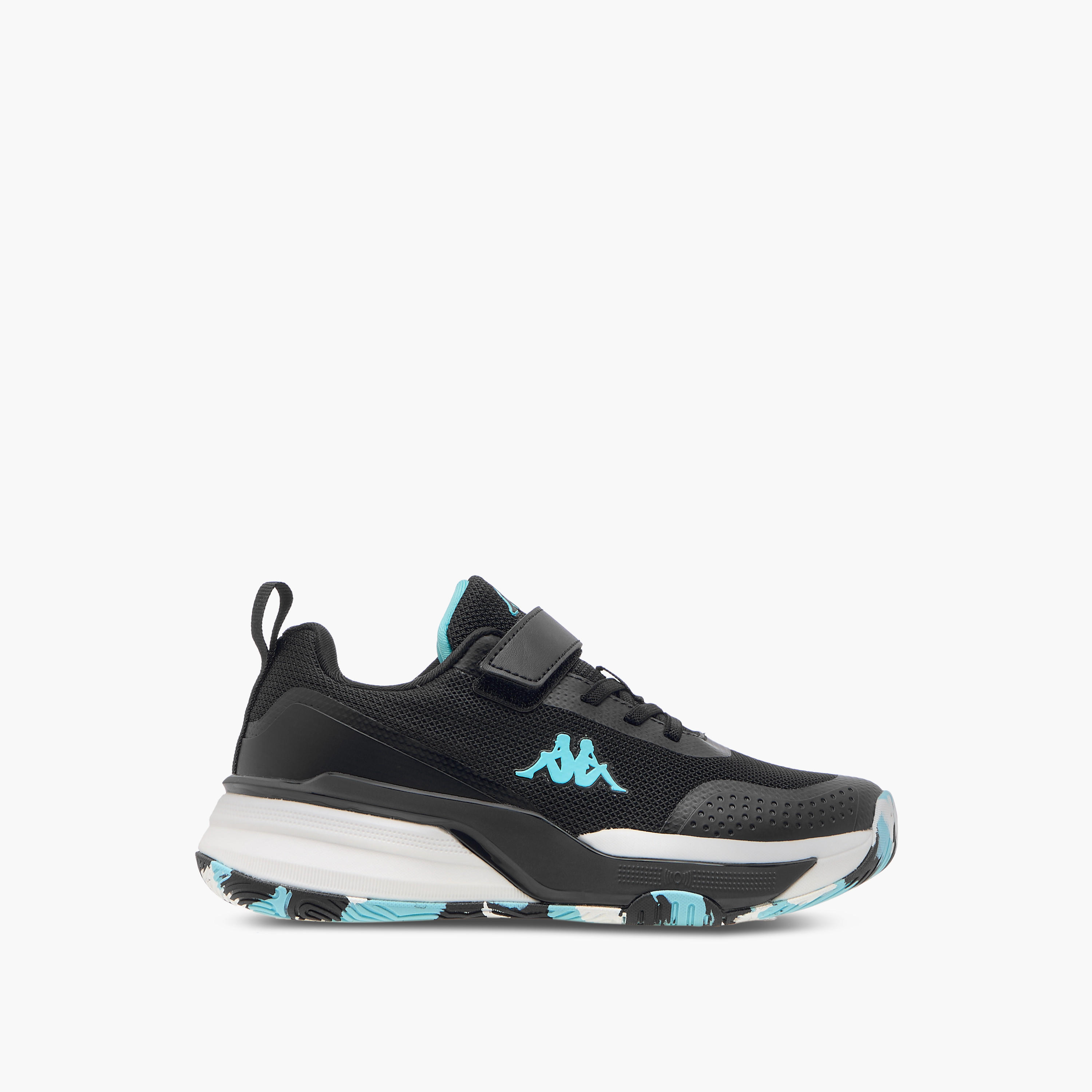 Kappa Girls Logo Print Hook & Loop Padel Shoes-sports-girls-shoes-image-3