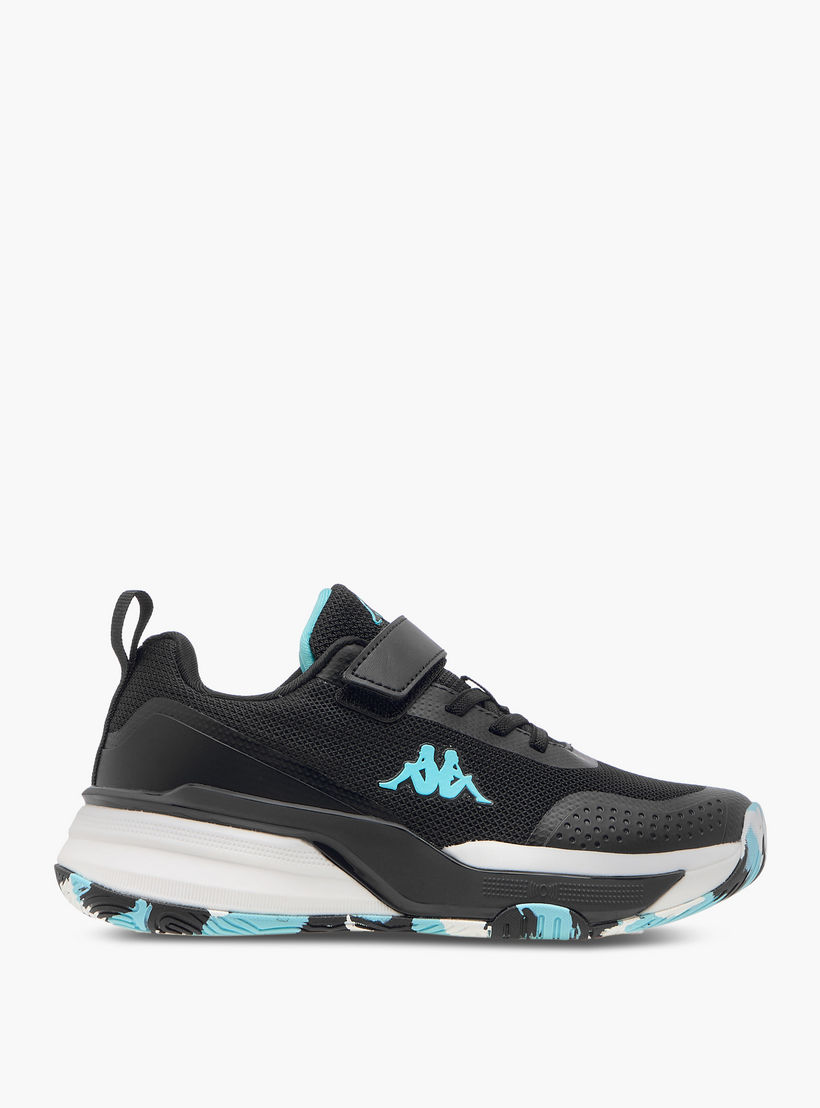 Kappa Girls Logo Print Hook & Loop Padel Shoes-sports-girls-shoes-image-3