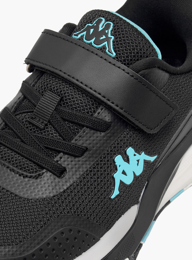 Kappa Girls Logo Print Hook & Loop Padel Shoes-sports-girls-shoes-image-4