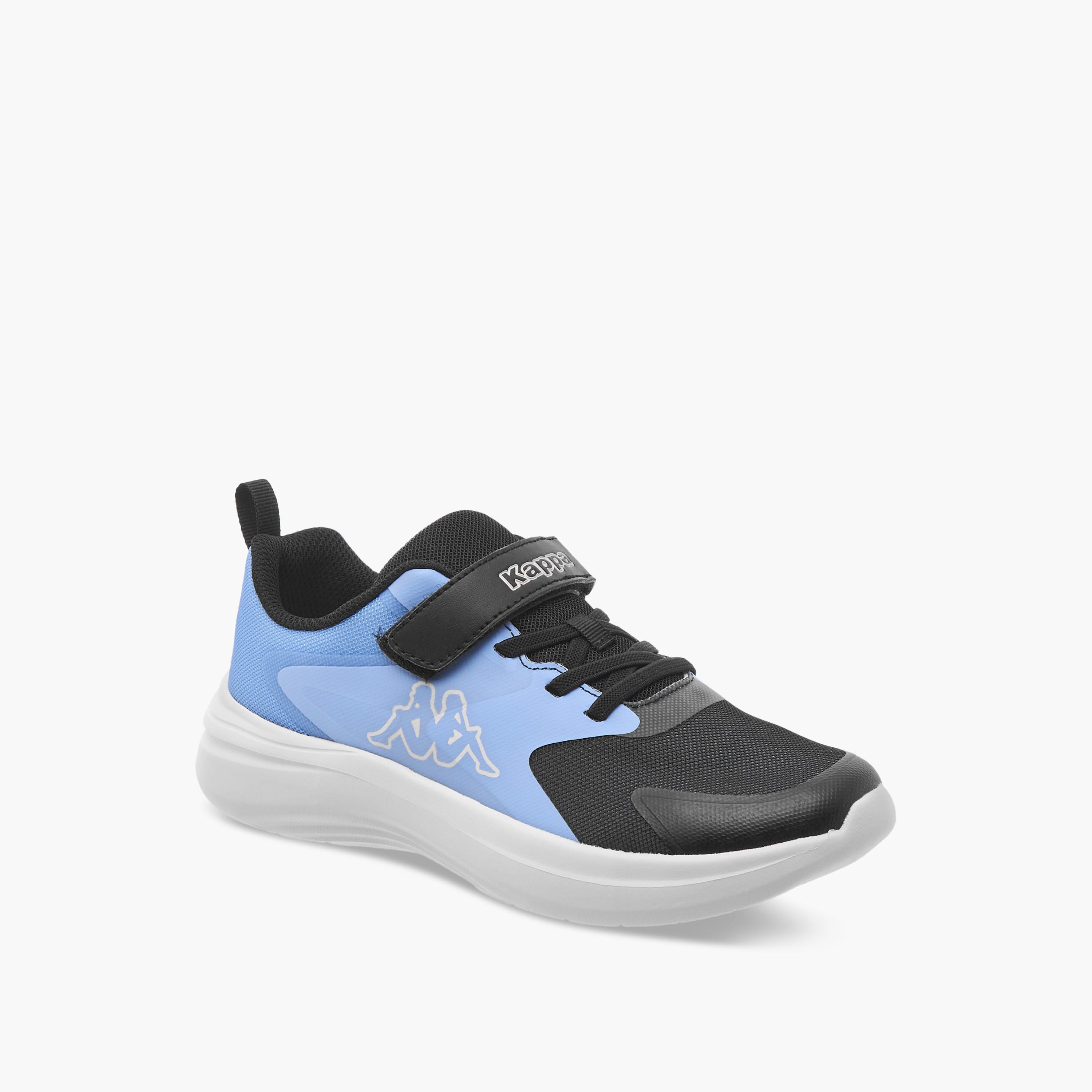 Kappa Girls' Colourblock Sports Shoes with Hook and Loop Closure-girls-shoes-sneakers-image-2