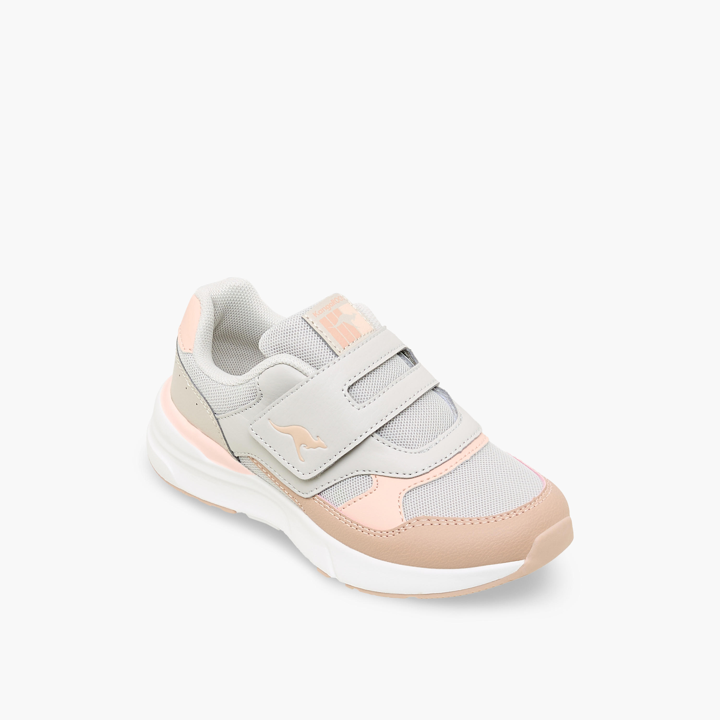 KangaROOS Kids' Panelled School Shoes with Hook and Loop Closure-boys-shoes-schoolshoes-image-2