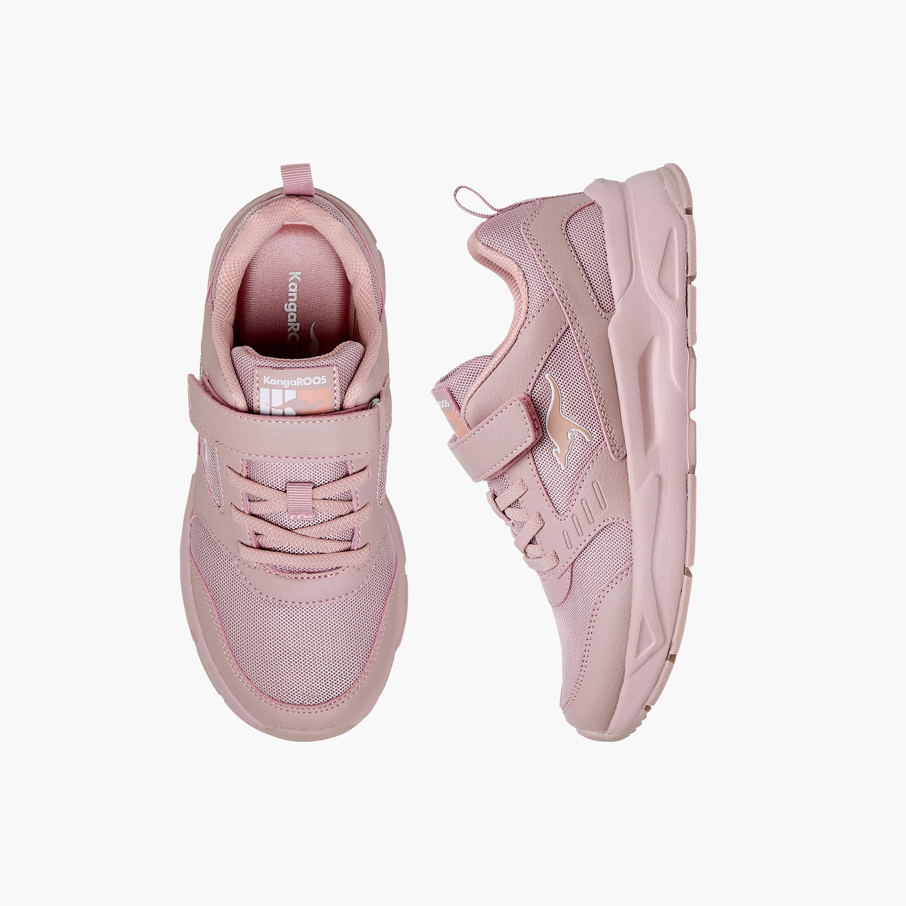 حذاء رياضي بشريط إغلاق لاصق للبنات من كانجاروز-sports-girls-shoes-image-1