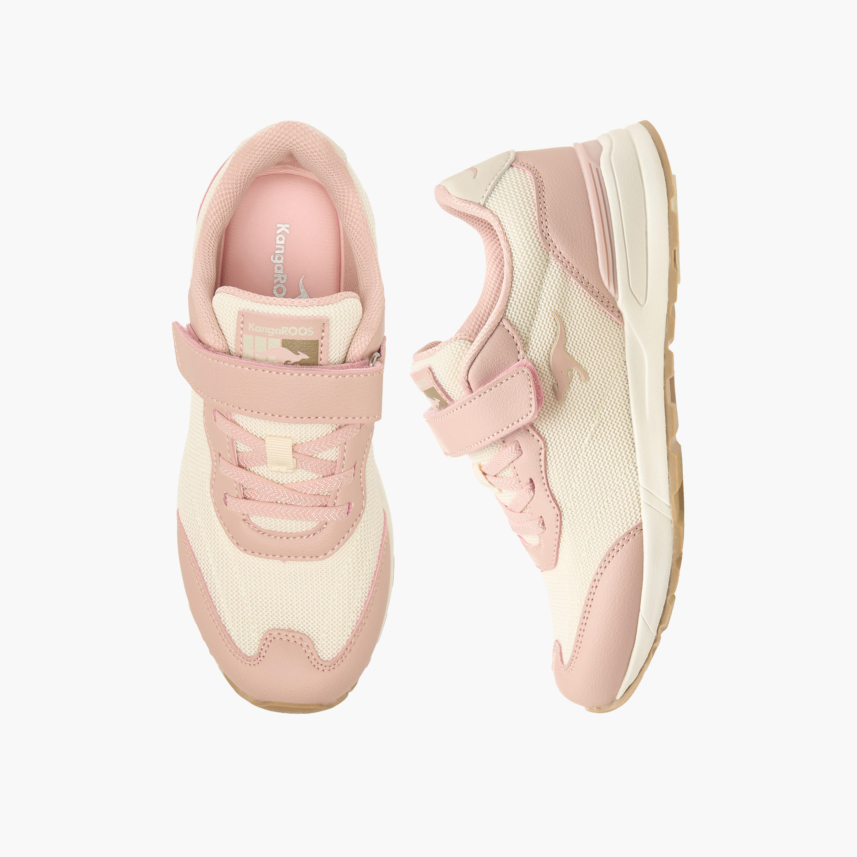 حذاء رياضي بشريط إغلاق لاصق للبنات من كانجاروز-sports-girls-shoes-image-1