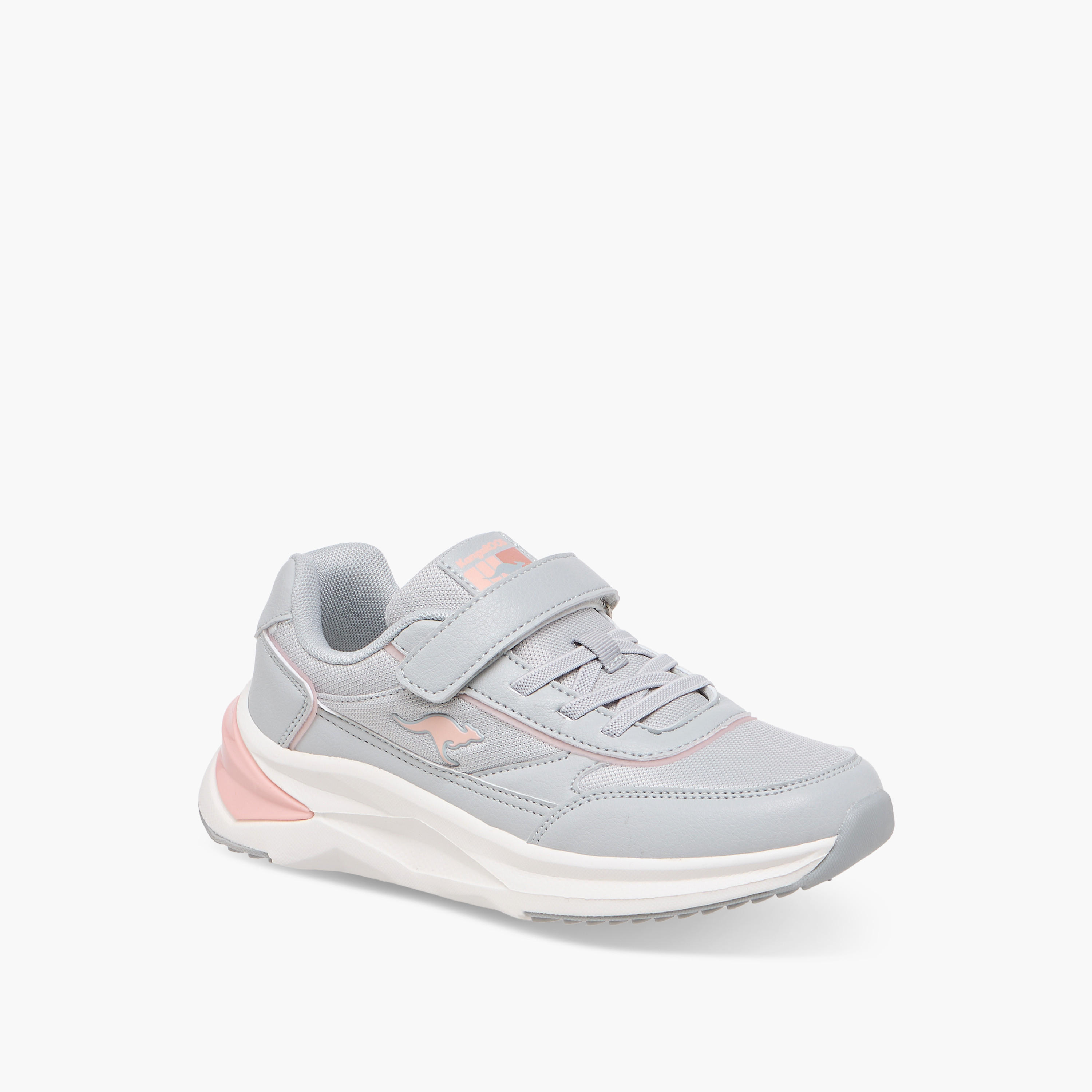 Kangaroos Girls Panelled Hook & Loop Walking Shoes-girls-shoes-sneakers-image-2