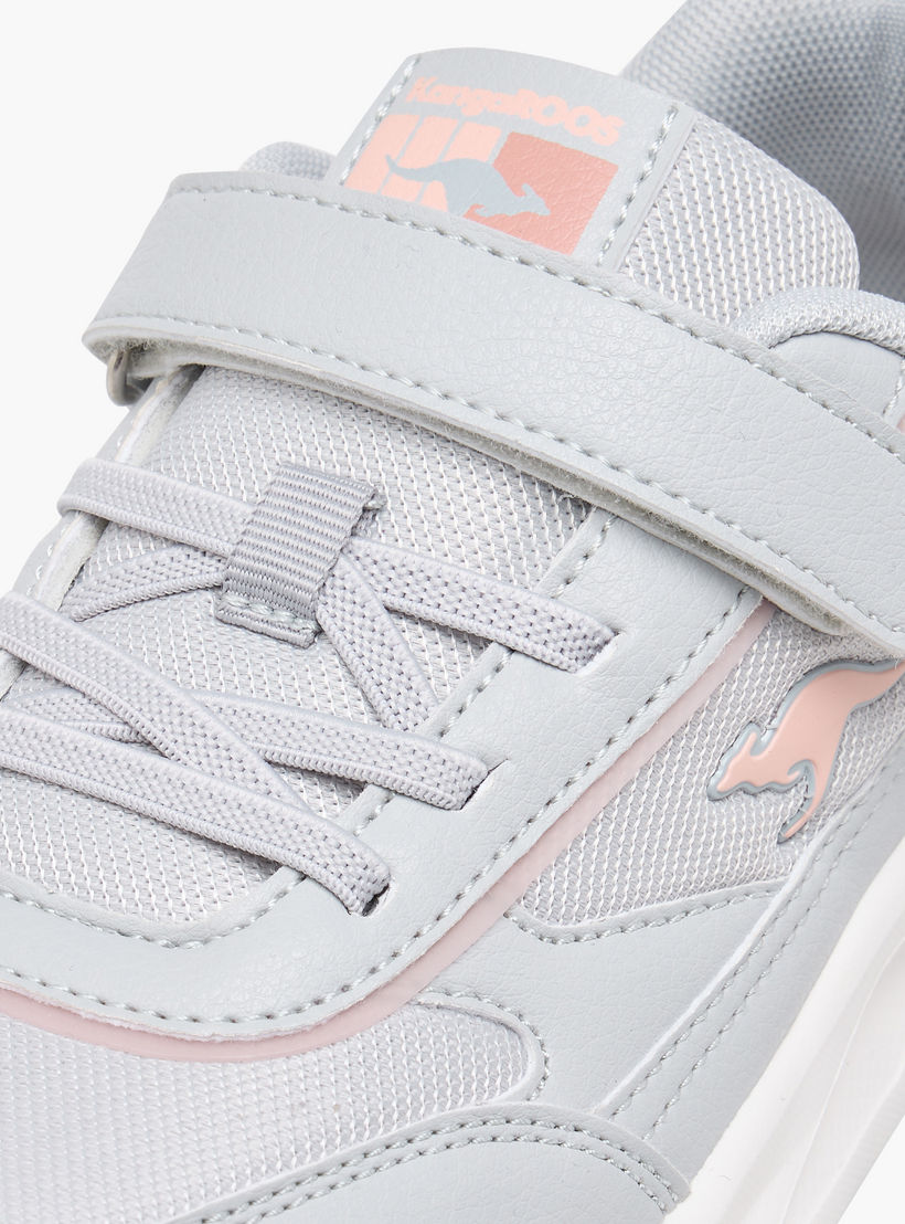 Kangaroos Girls Panelled Hook & Loop Walking Shoes-girls-shoes-sneakers-image-5