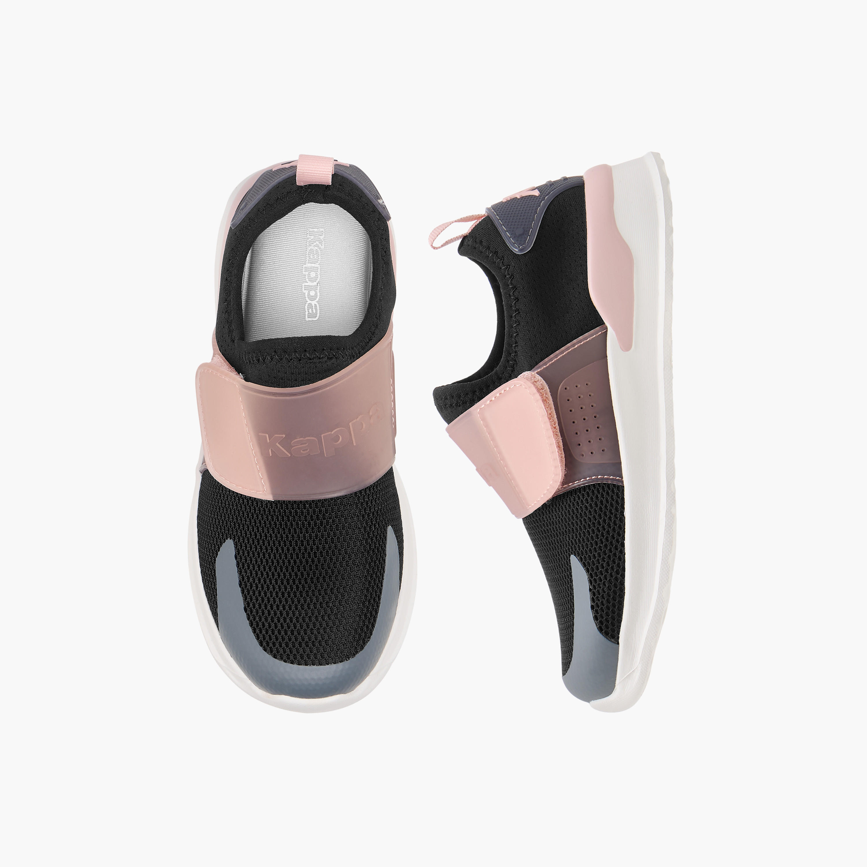 حذاء مشي بشريط لاصق وتفاصيل الشعار للبنات من كابا-girls-shoes-sneakers-image-1