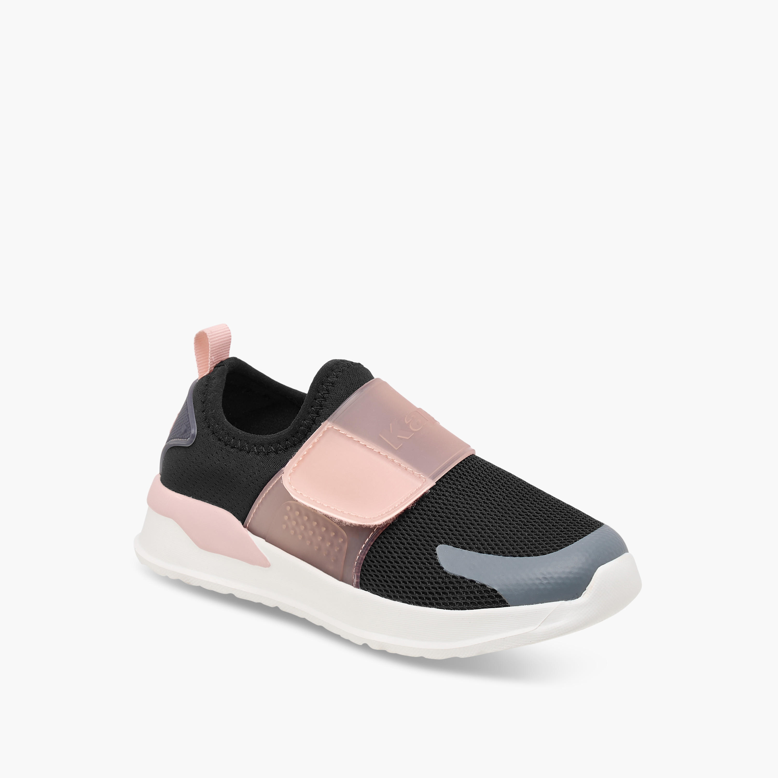 حذاء مشي بشريط لاصق وتفاصيل الشعار للبنات من كابا-girls-shoes-sneakers-image-2