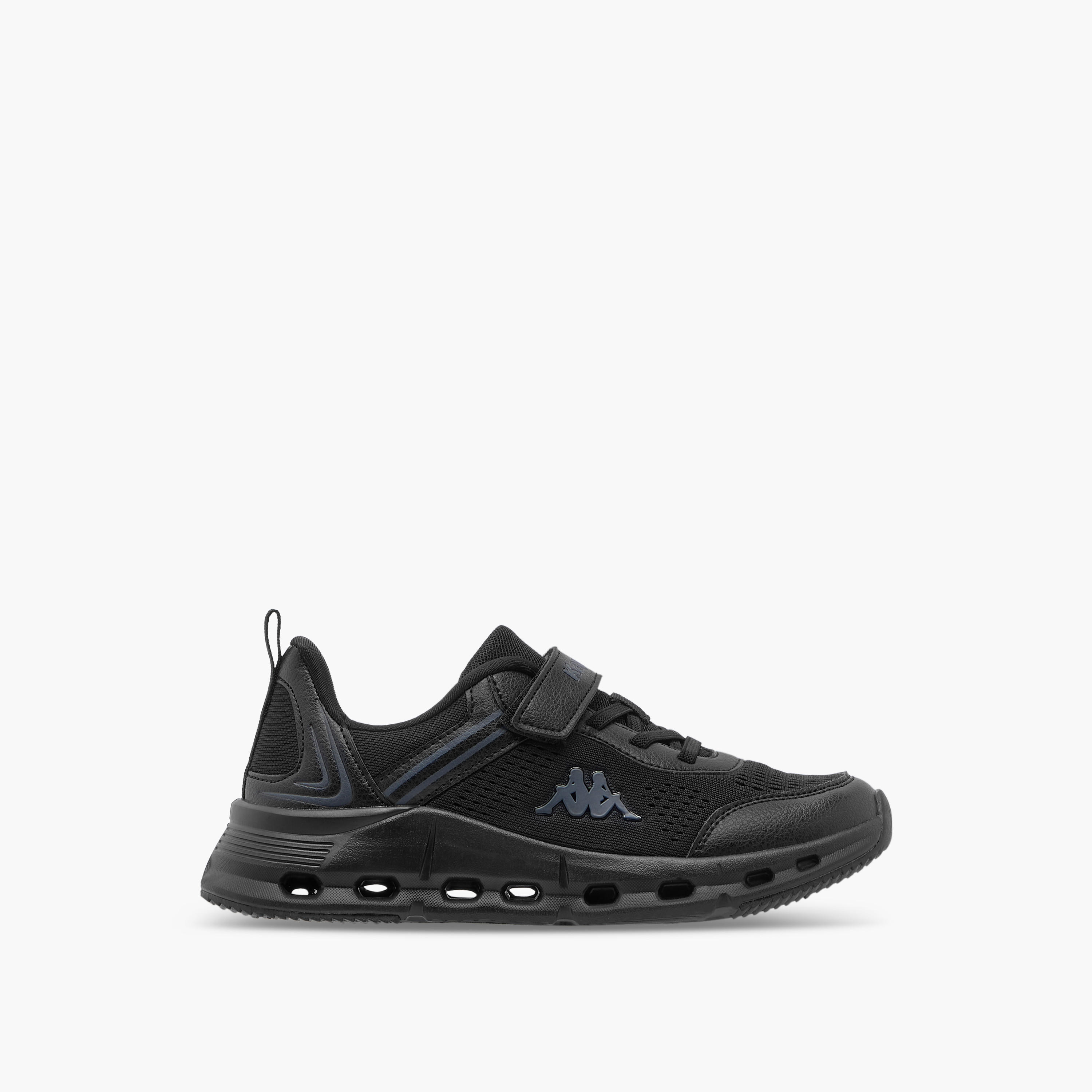 Kappa Kids' Logo Detail Sports Shoes with Hook and Loop Closure-boys-shoes-schoolshoes-image-3