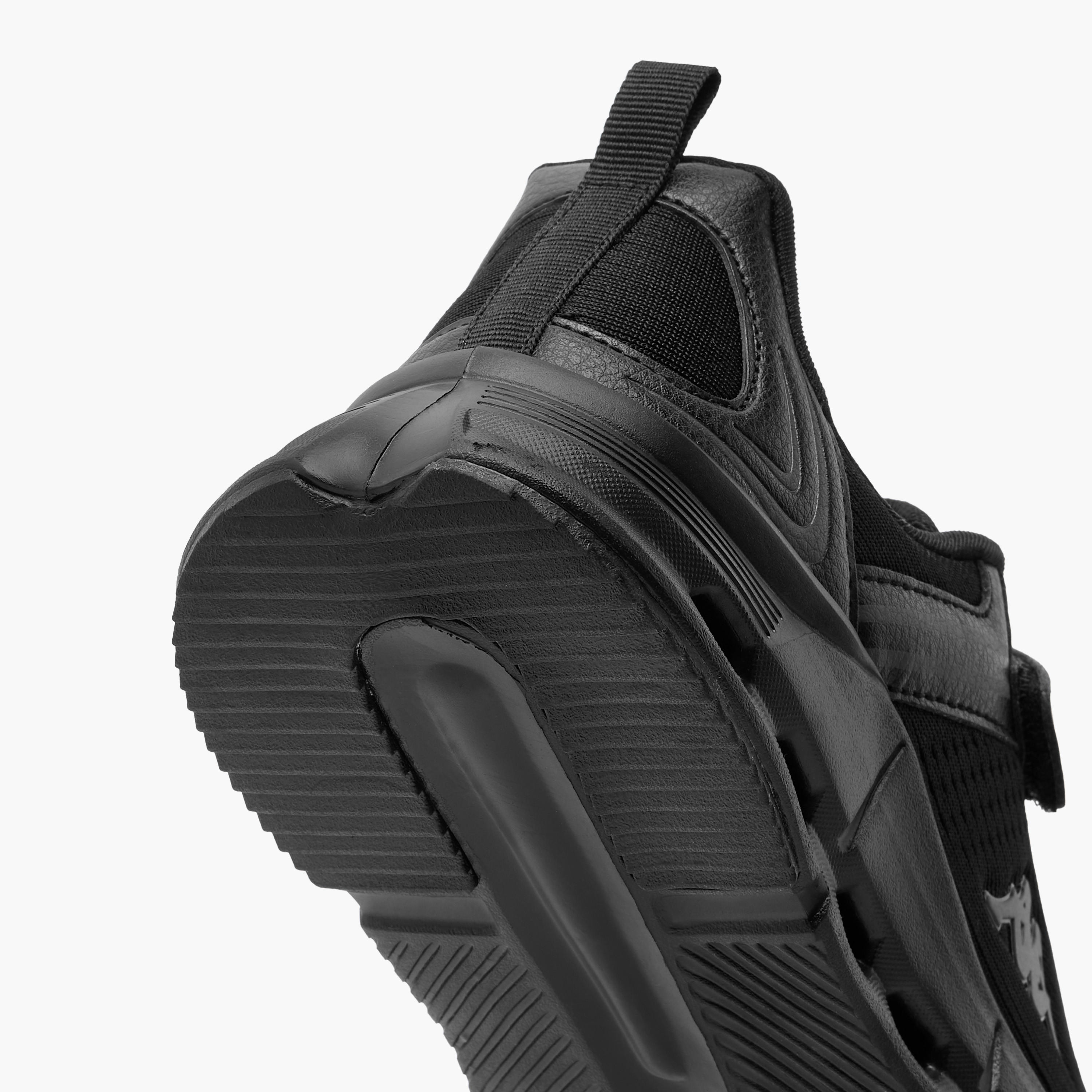 Kappa Kids' Logo Detail Sports Shoes with Hook and Loop Closure-boys-shoes-schoolshoes-image-5