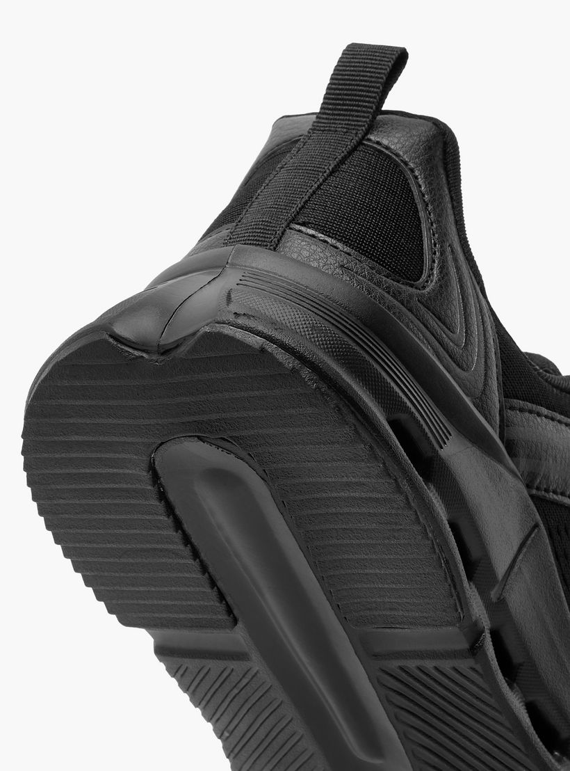 Kappa Kids' Logo Detail Sports Shoes with Hook and Loop Closure-boys-shoes-schoolshoes-image-5