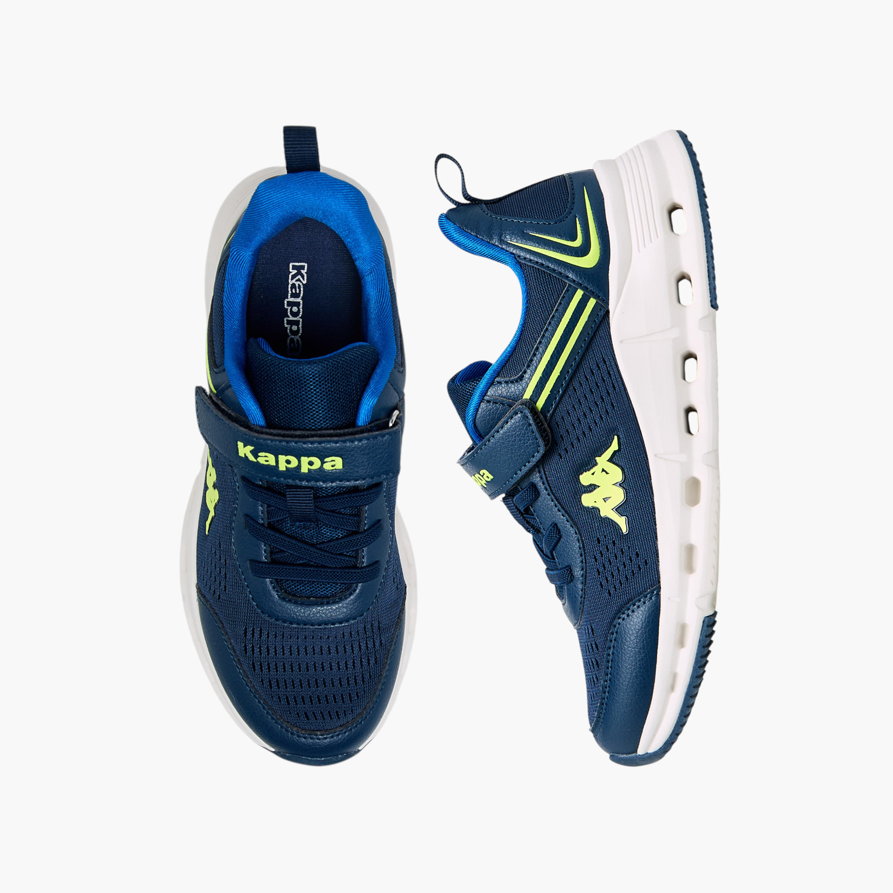 حذاء رياضي بتفاصيل شعار وبشريط إغلاق لاصق للأولاد من كابا-boys-shoes-schoolshoes-image-1