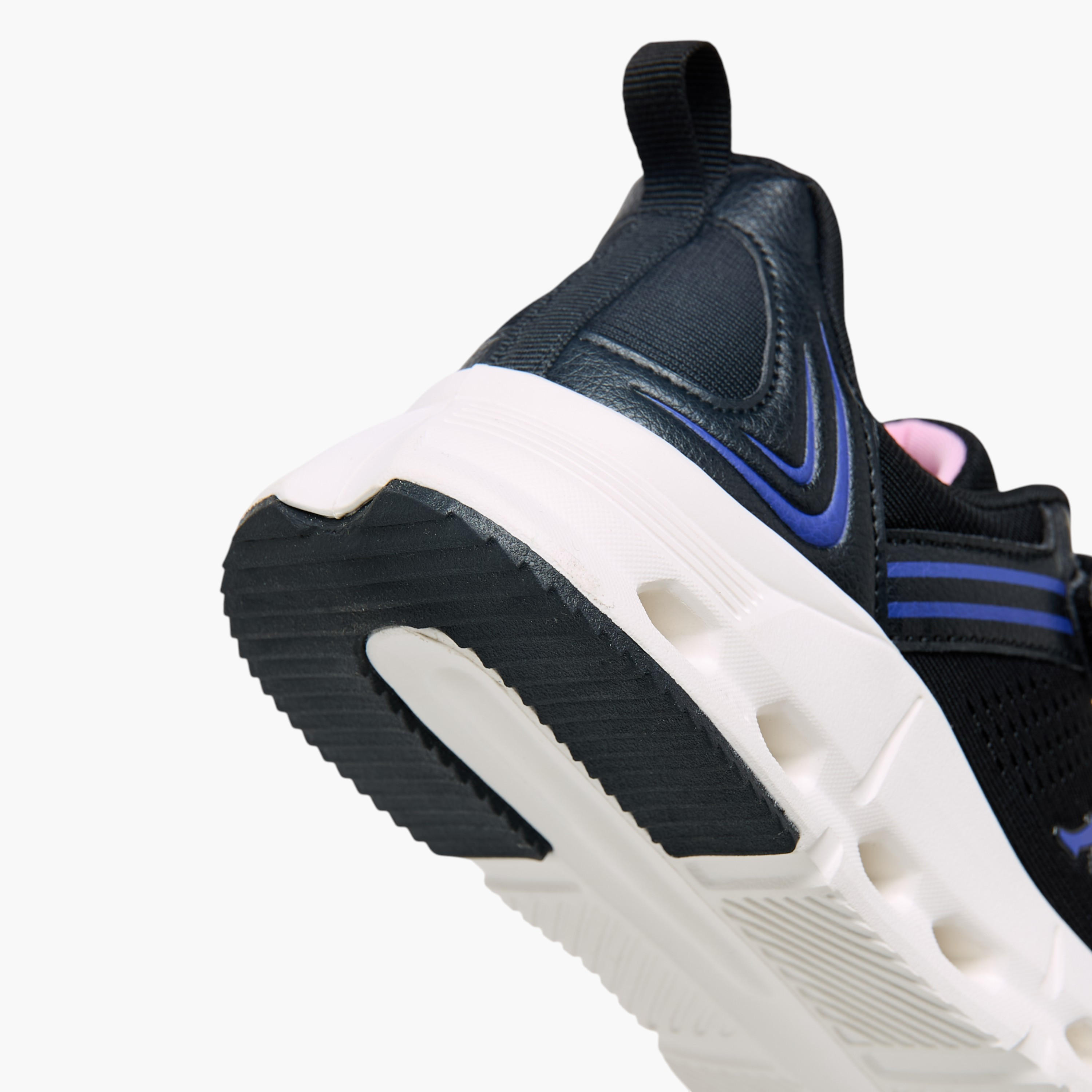 Kappa Girls' Hook and Loop Panelled Sports Shoes-girls-shoes-sneakers-image-5