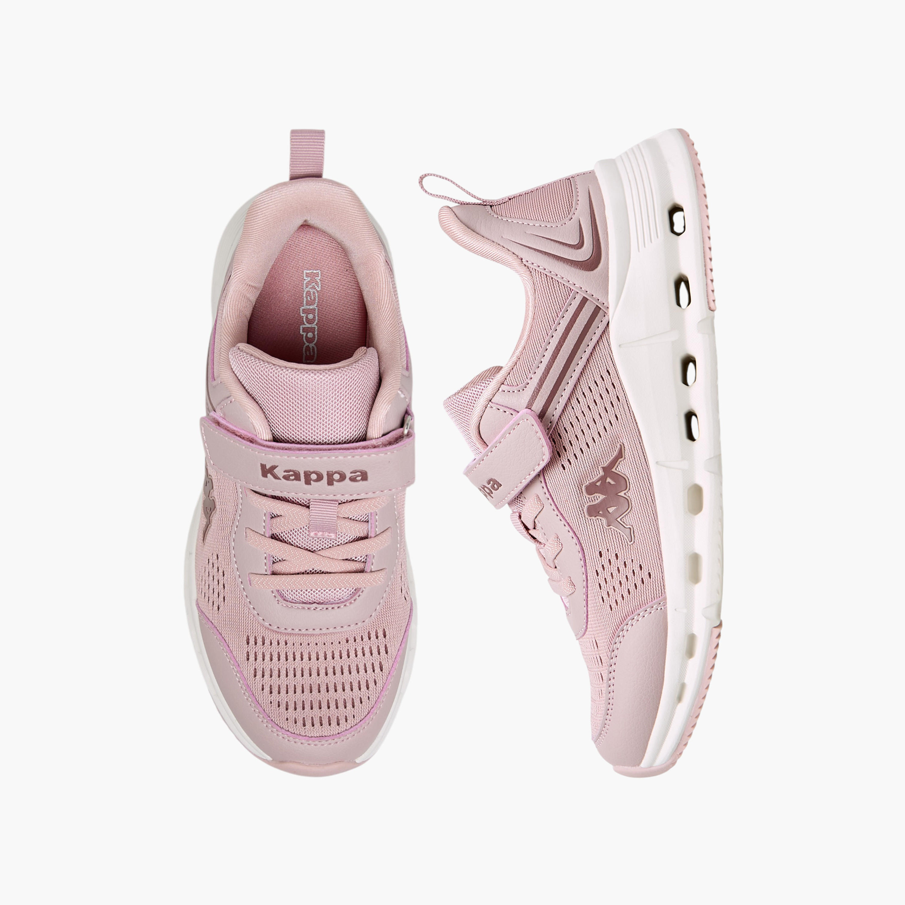 حذاء رياضي بتفاصيل ألواح وشريط إغلاق لاصق للبنات من كابّا-girls-shoes-sneakers-image-1