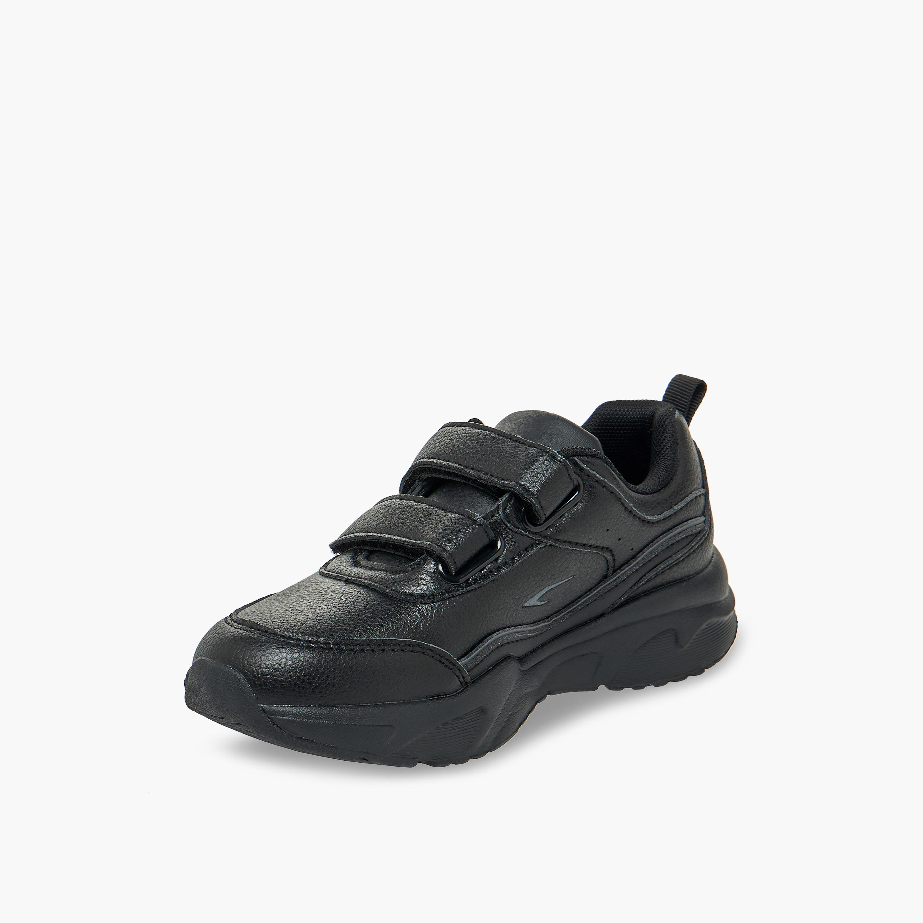Dash Unisex Panelled Hook & Loop School Shoes-boys-shoes-schoolshoes-image-5