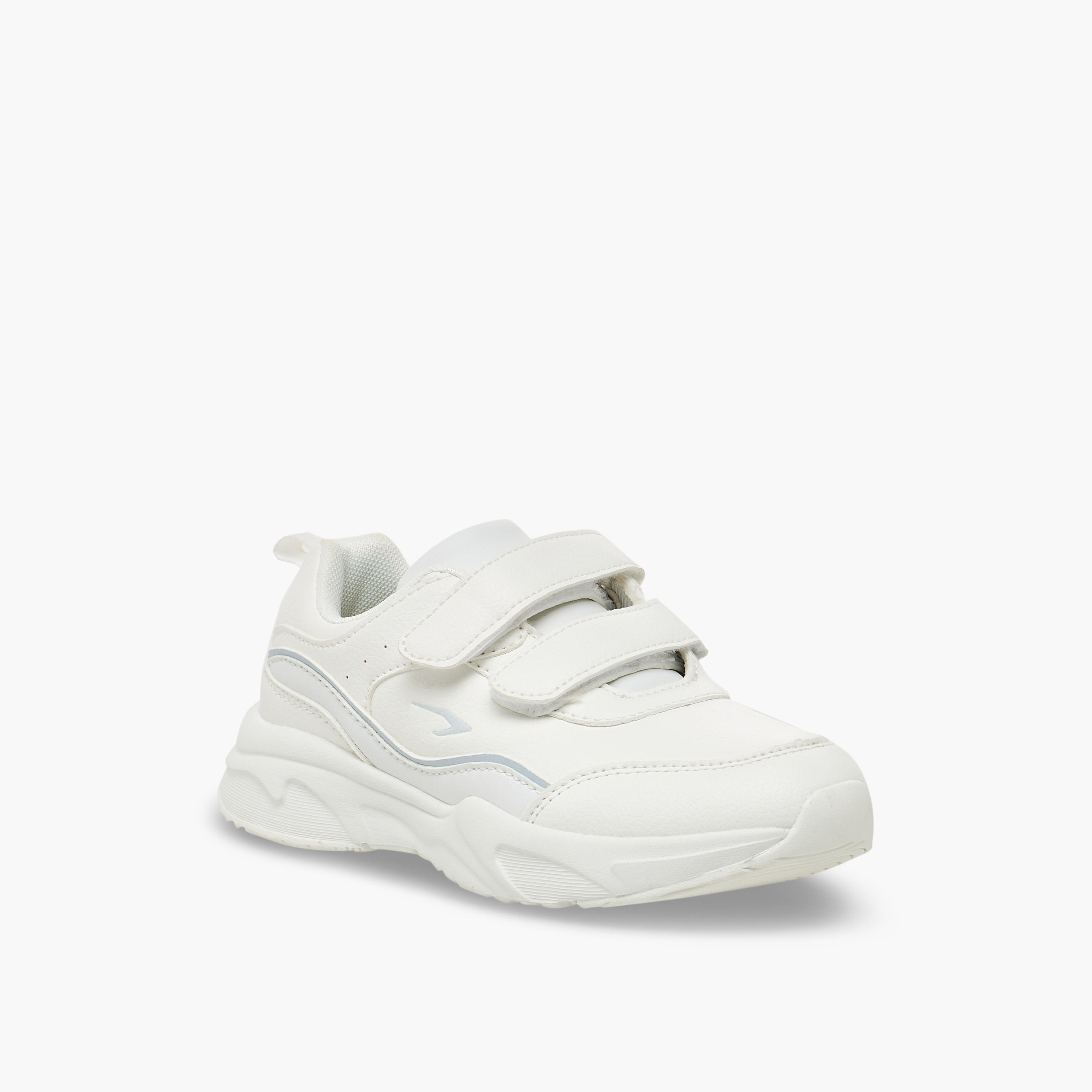 Dash Unisex Panelled Hook & Loop School Shoes-boys-shoes-schoolshoes-image-3