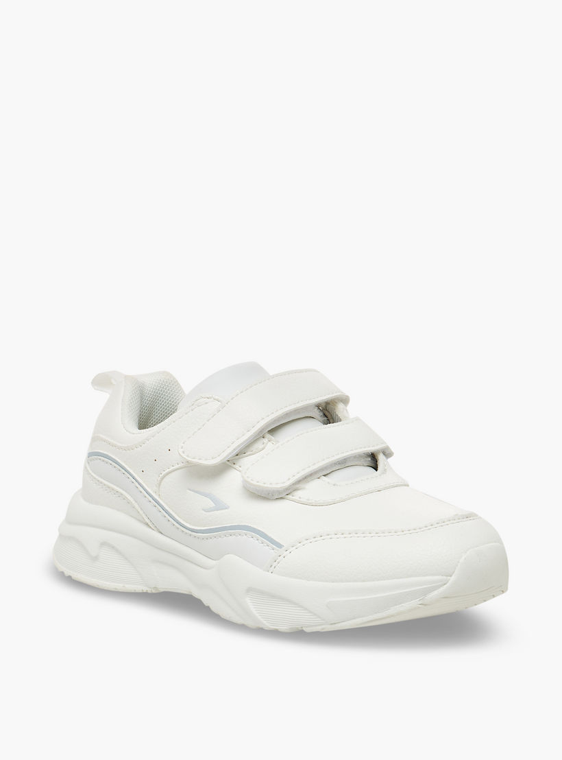 Dash Unisex Panelled Hook & Loop School Shoes-boys-shoes-schoolshoes-image-3