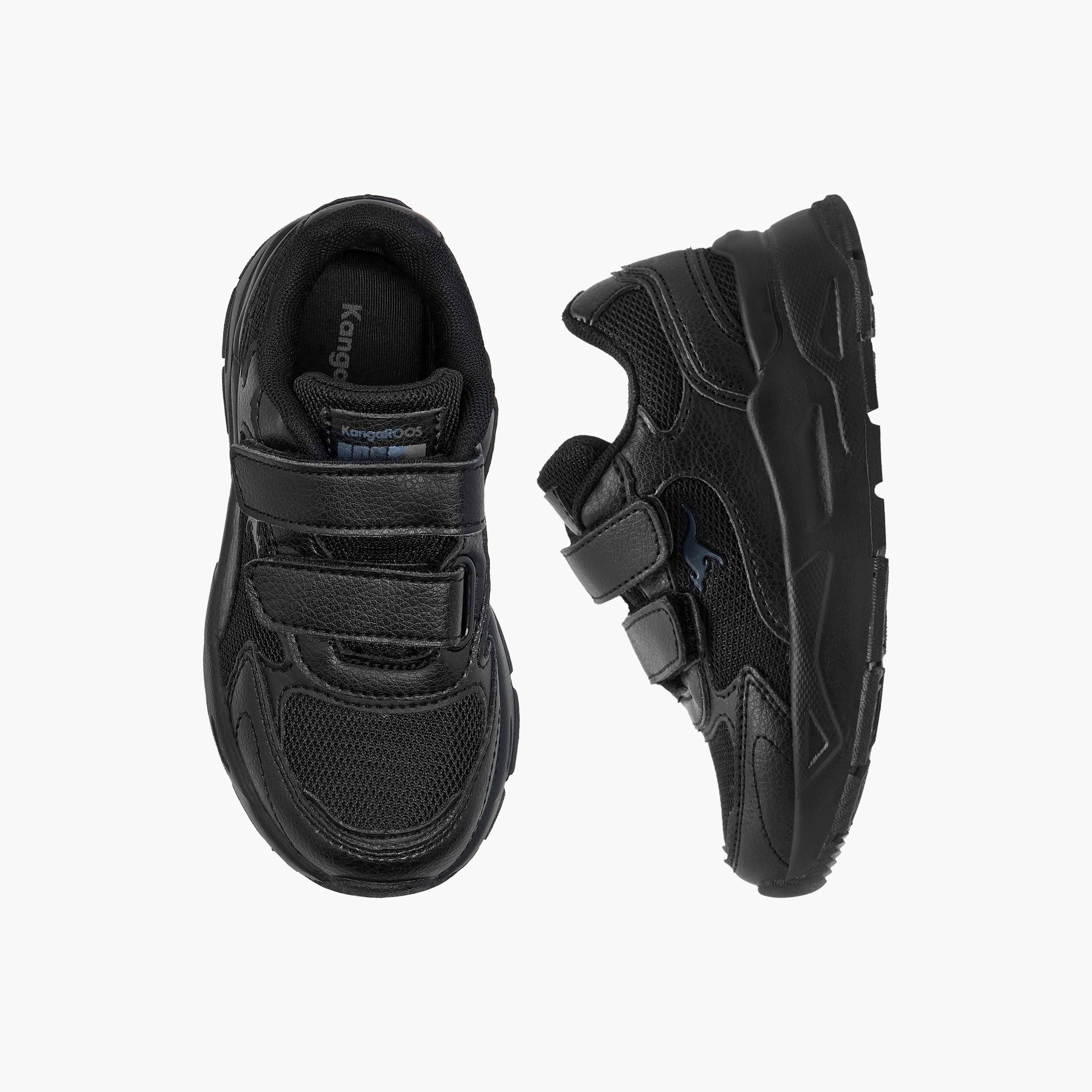 KangaROOS Kids' Logo Detail School Shoes with Hook and Loop Closure-boys-shoes-schoolshoes-image-1