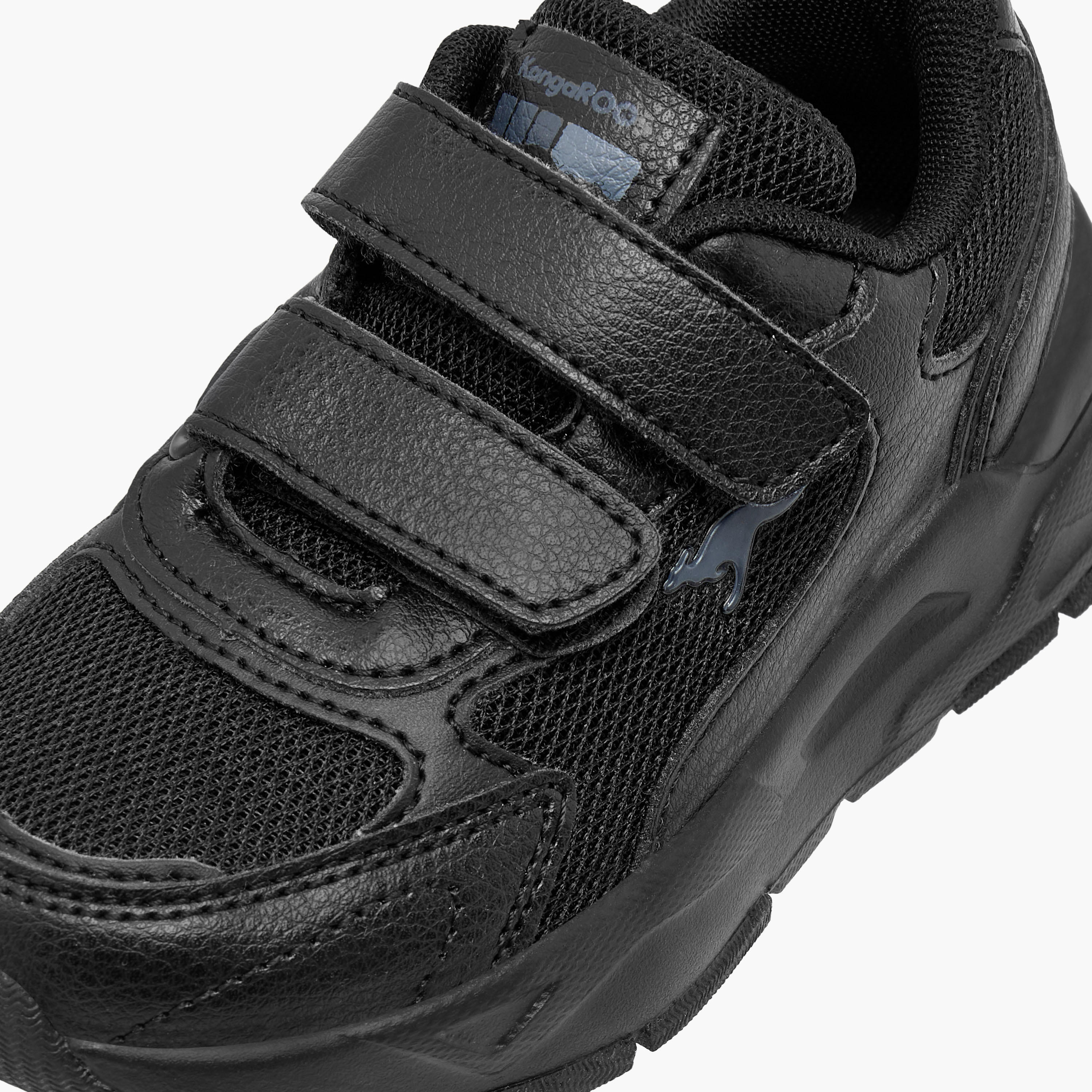 KangaROOS Kids' Logo Detail School Shoes with Hook and Loop Closure-boys-shoes-schoolshoes-image-4