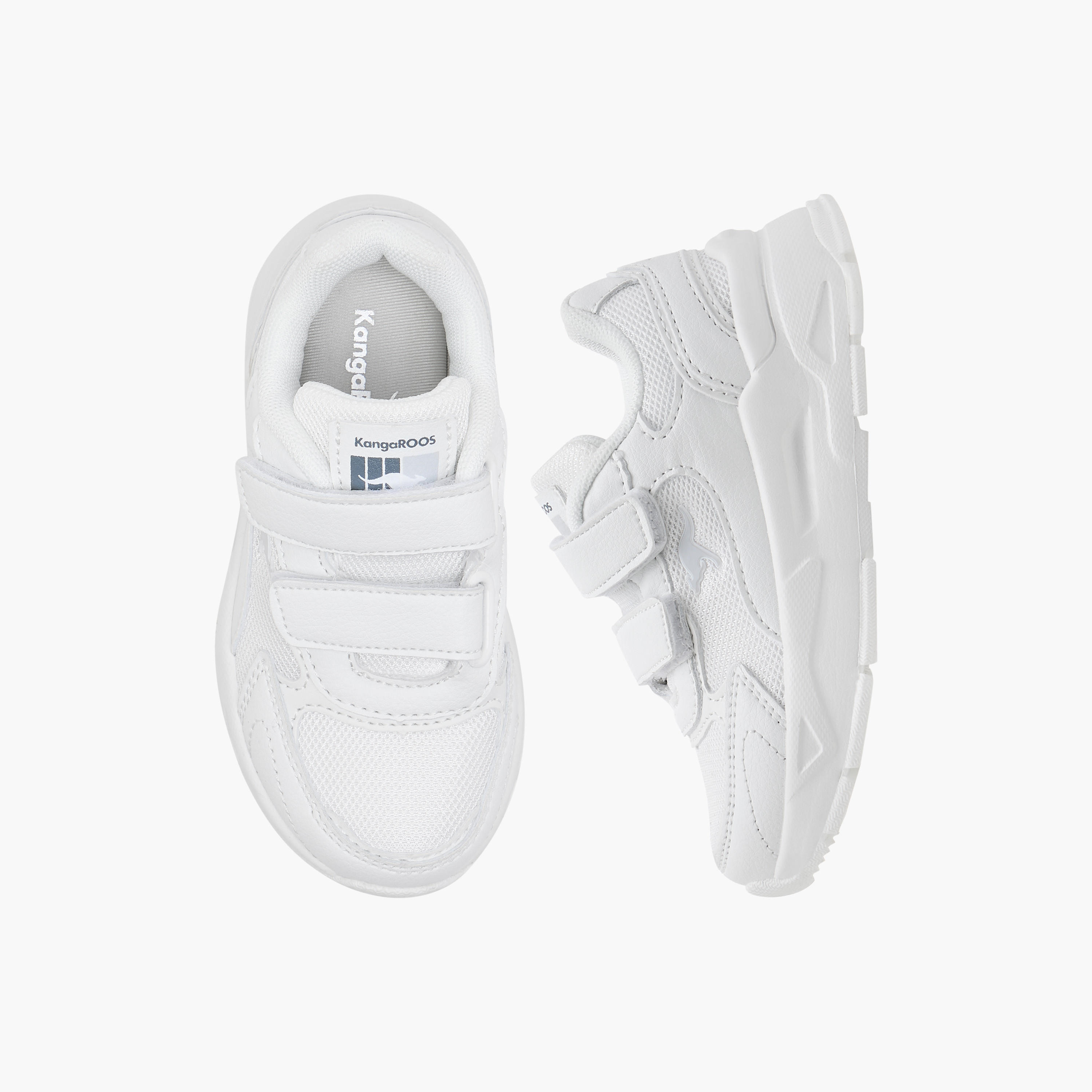 KangaROOS Kids' Logo Detail School Shoes with Hook and Loop Closure-boys-shoes-schoolshoes-image-1