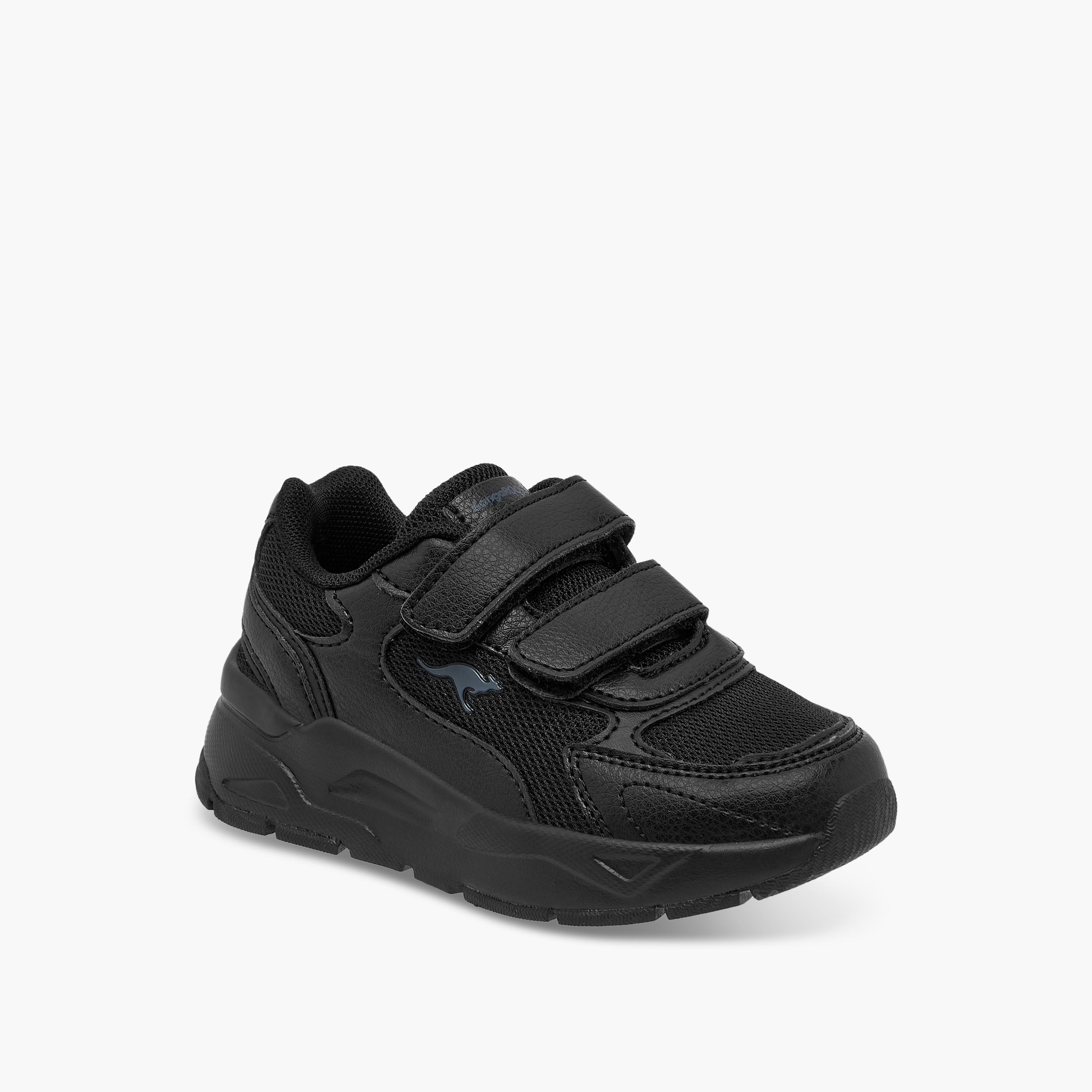 KangaROOS Unisex Logo Detail School Shoes with Hook and Loop Closure-boys-shoes-schoolshoes-image-2