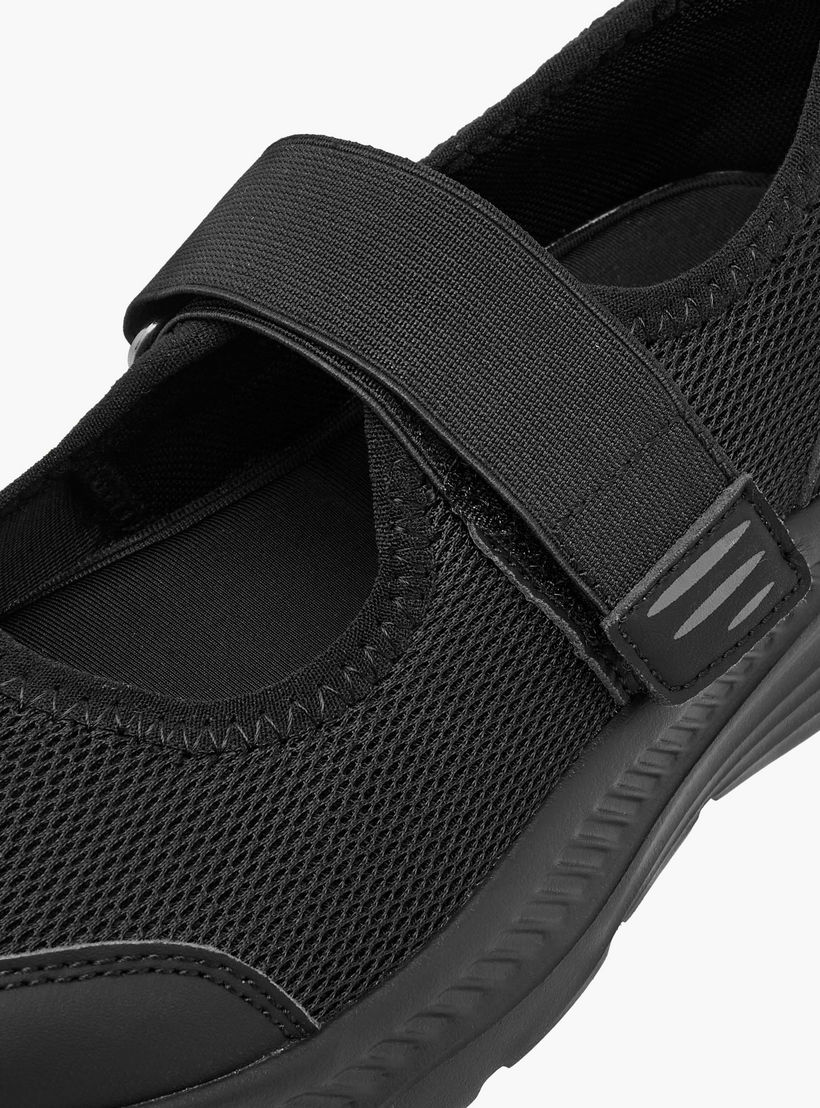 Dash Textured Mary Jane School Shoes with Hook and Loop Closure-girls-shoes-maryjanes-image-4